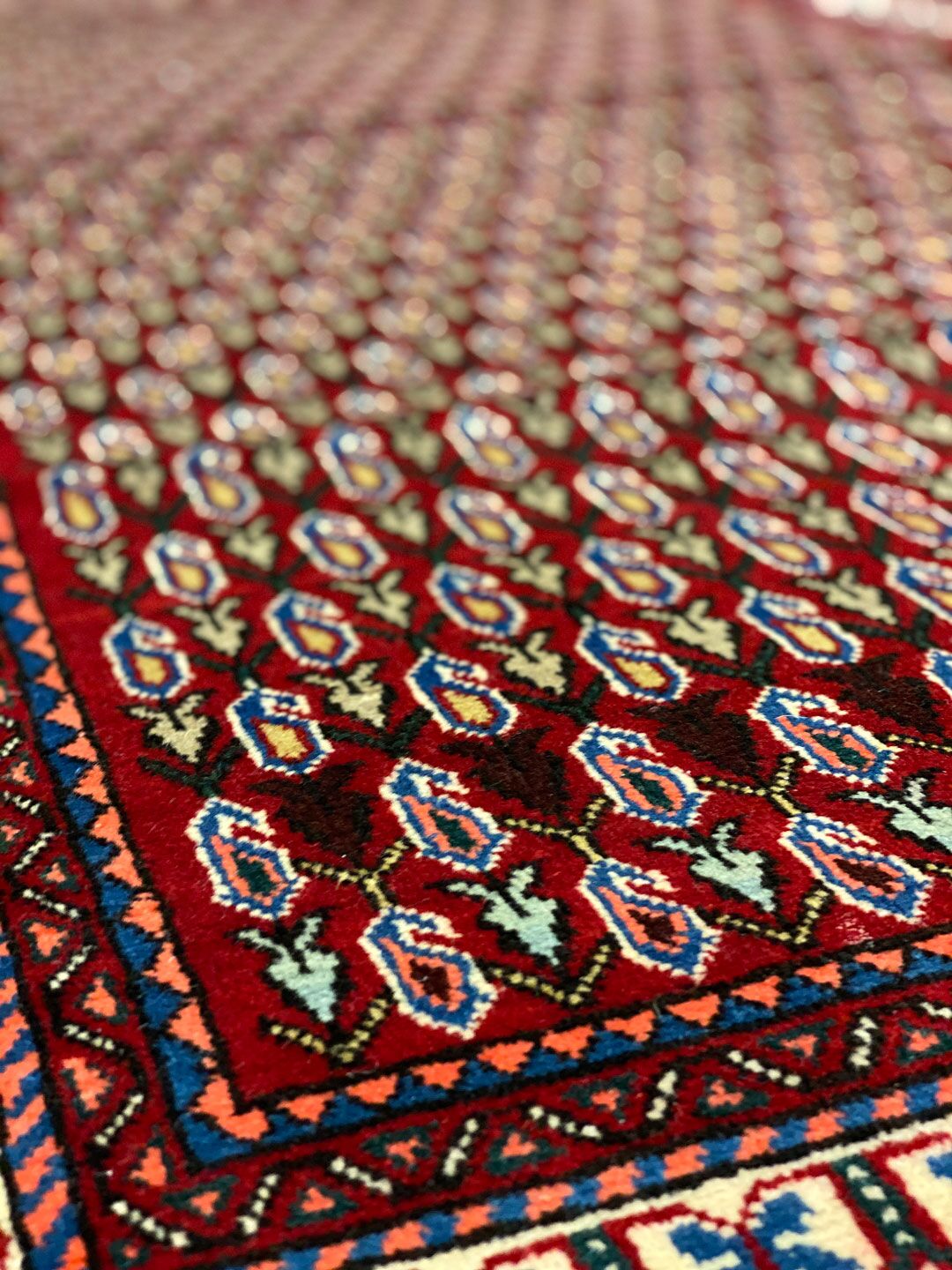 2x1M Fine Persian Abadeh Rug Boteh Paisley (shiraz) - Image 2