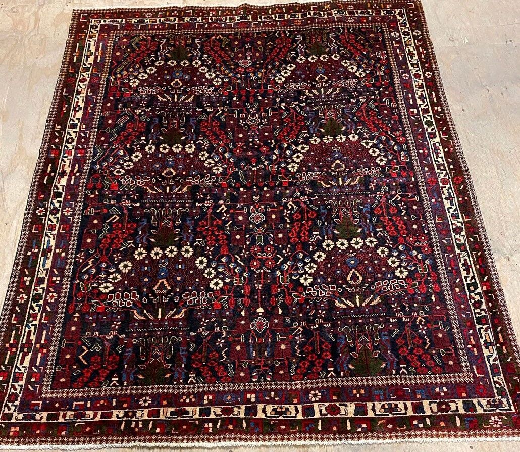 2x1.4M Antique Masterpiece Kerman Rug