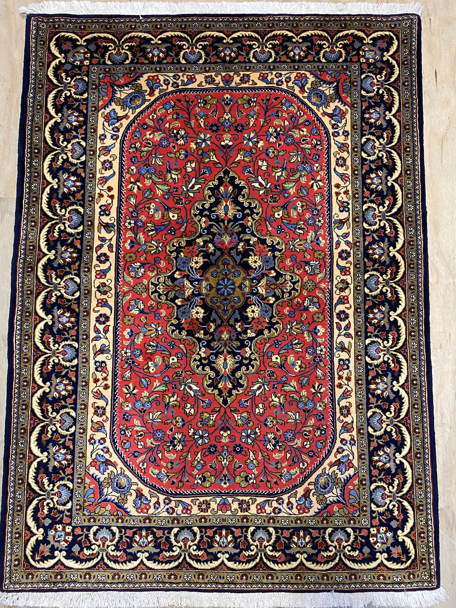 1.5x1.1M Superfine Qom Rug - Image 4