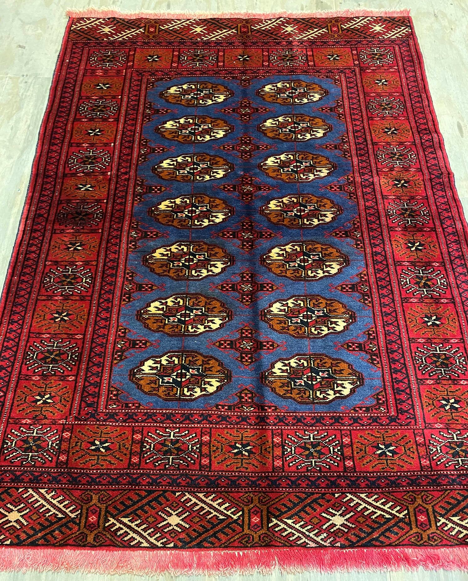 1.5x1M Bokhara Turkoman Persian Rug - Image 5