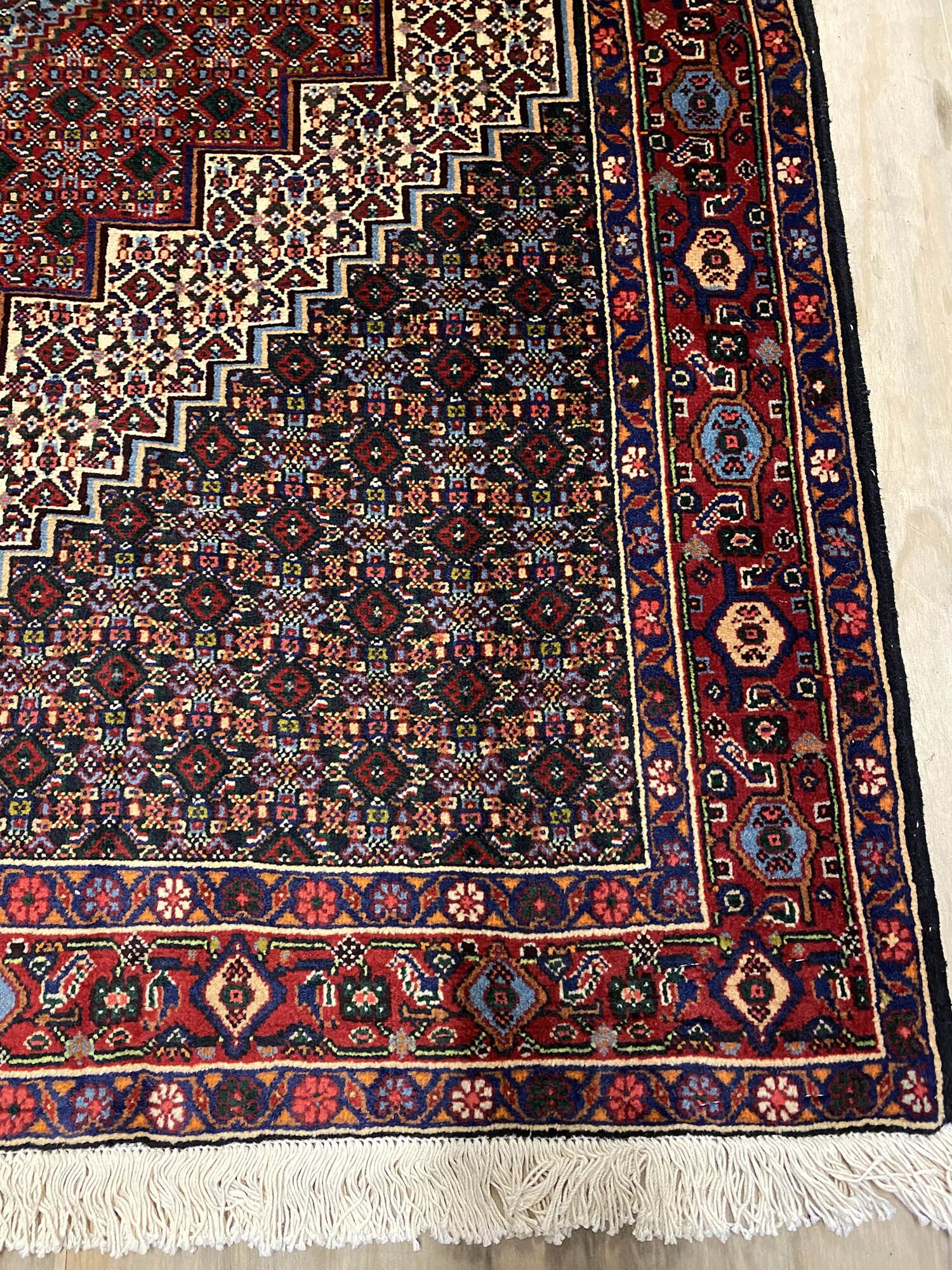 1.6x1.3M Kurdish Senneh Bijar Rug - Image 7