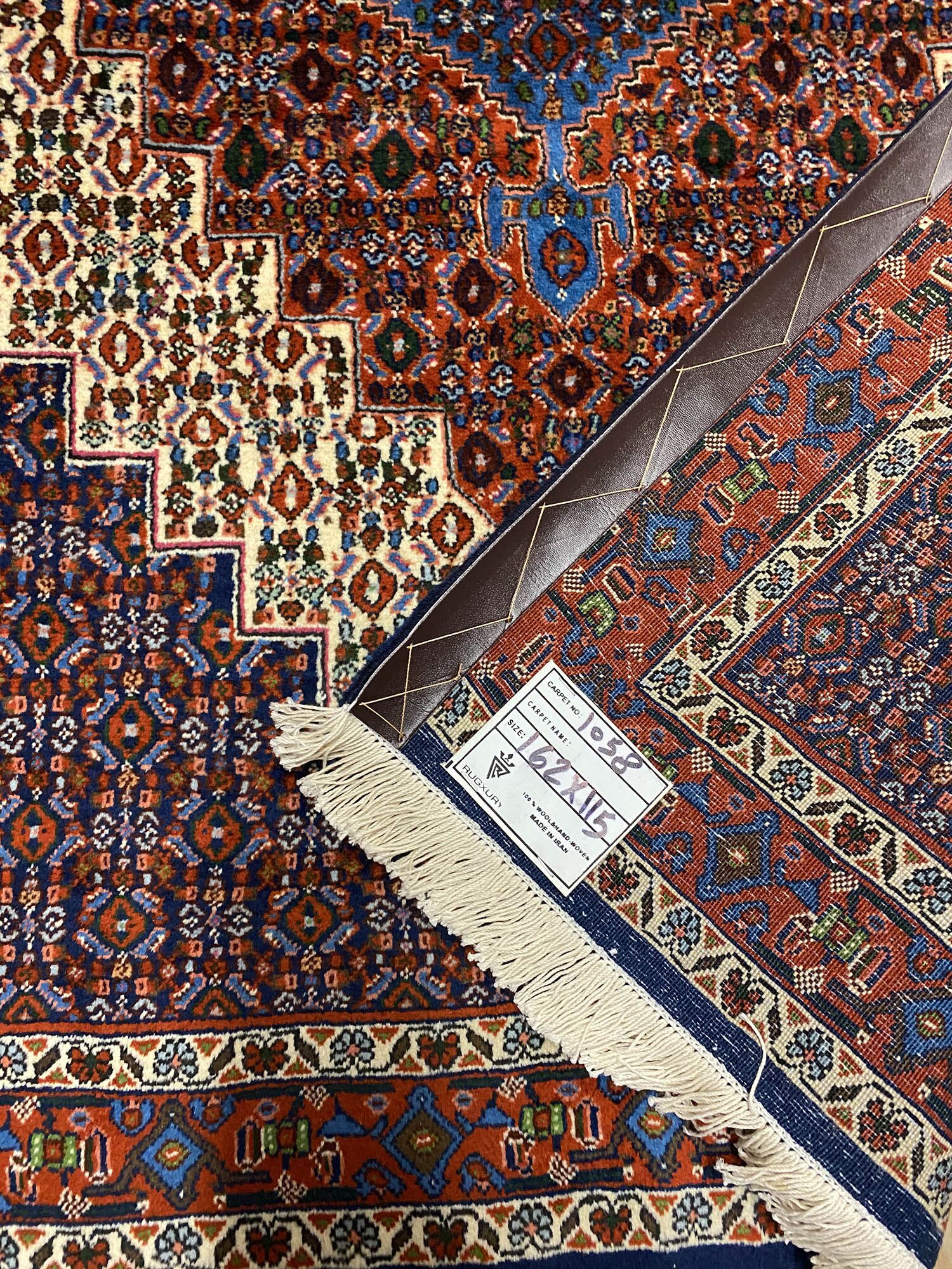 1.6x1.2 Kurdish Senneh Bijar Rug - Image 2