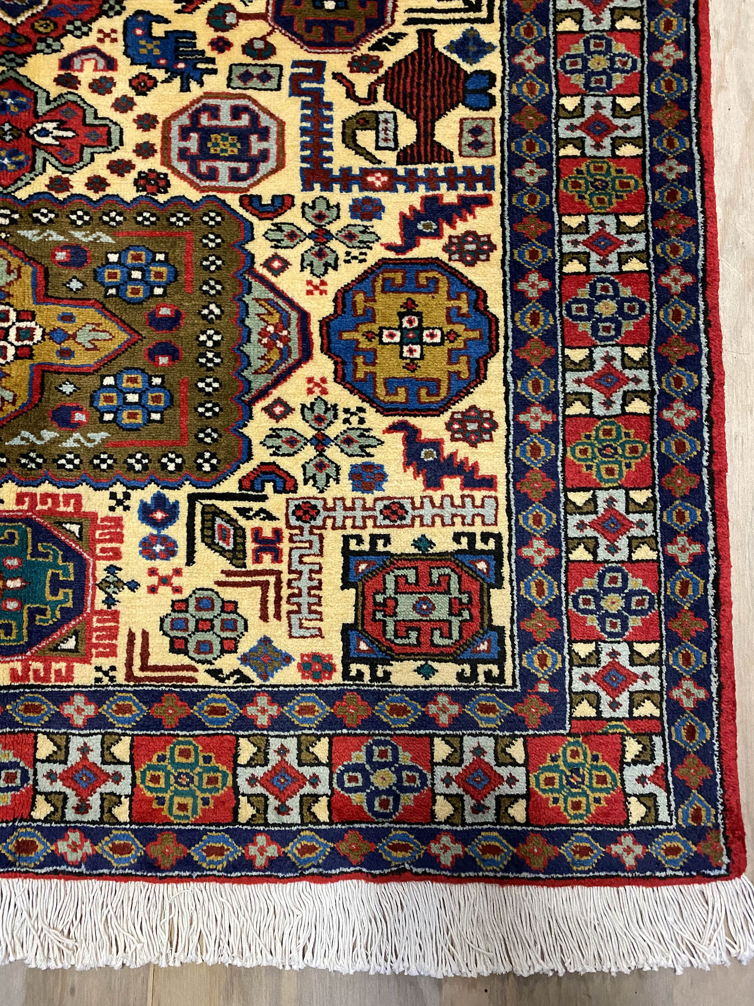 1.6x1.1M Persian Ardebil Pictorial Rug - Image 5
