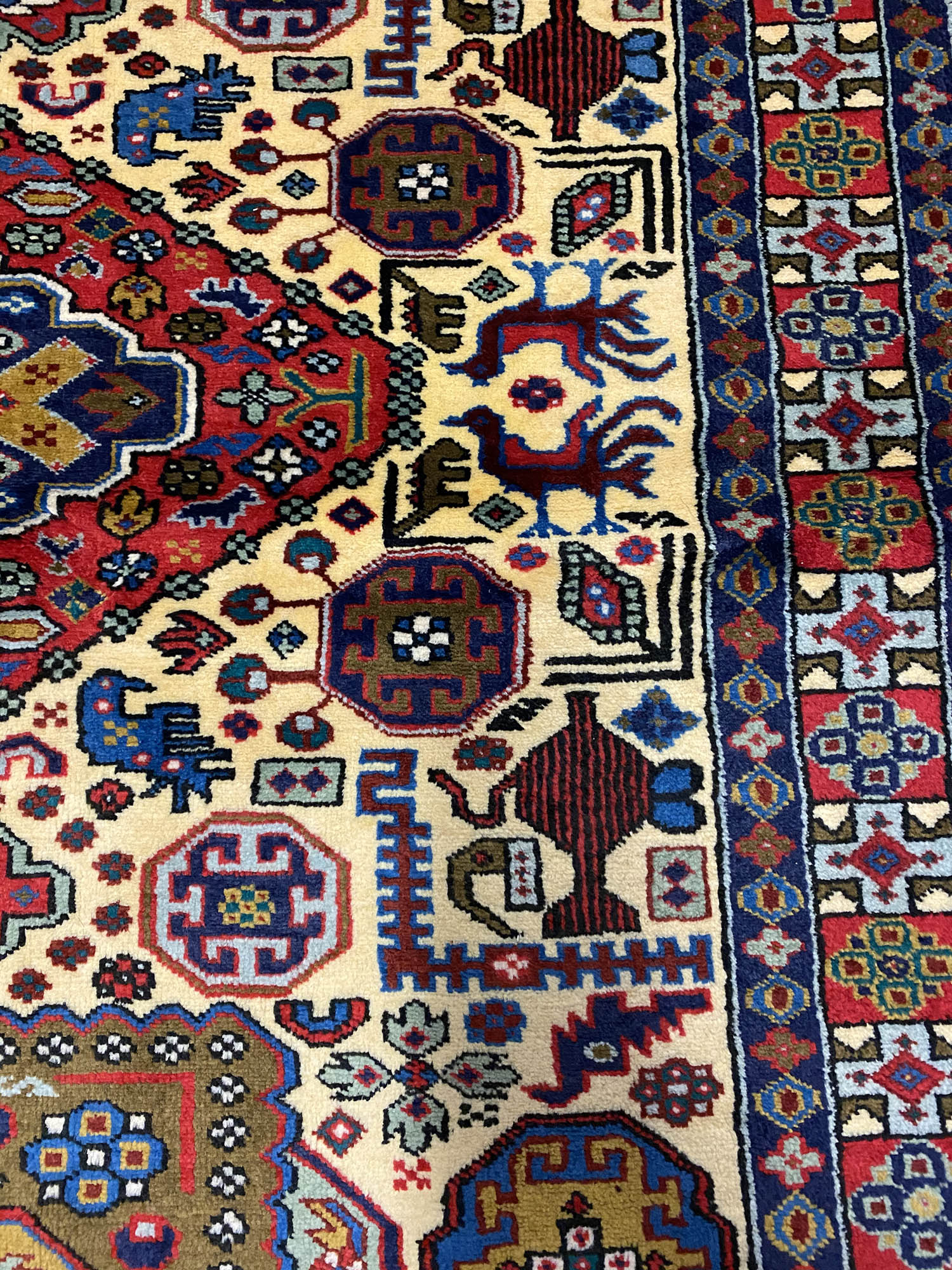 1.6x1.1M Persian Ardebil Pictorial Rug - Image 7