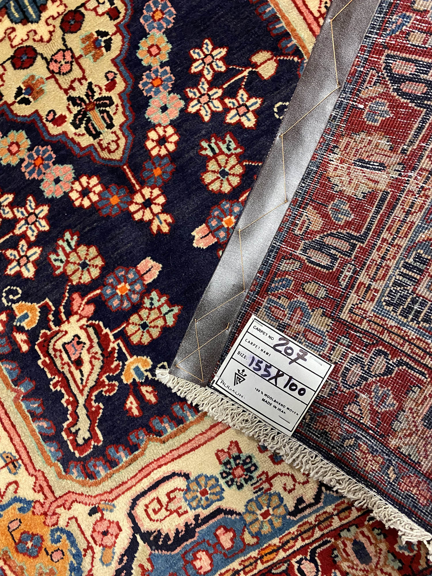 1.5x1M Traditional Sarough Rug - Image 6