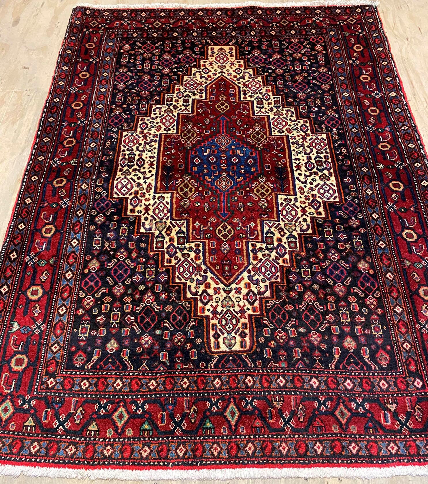 1.7x1.2M Kurdish Senneh Bijar Rug - Image 3