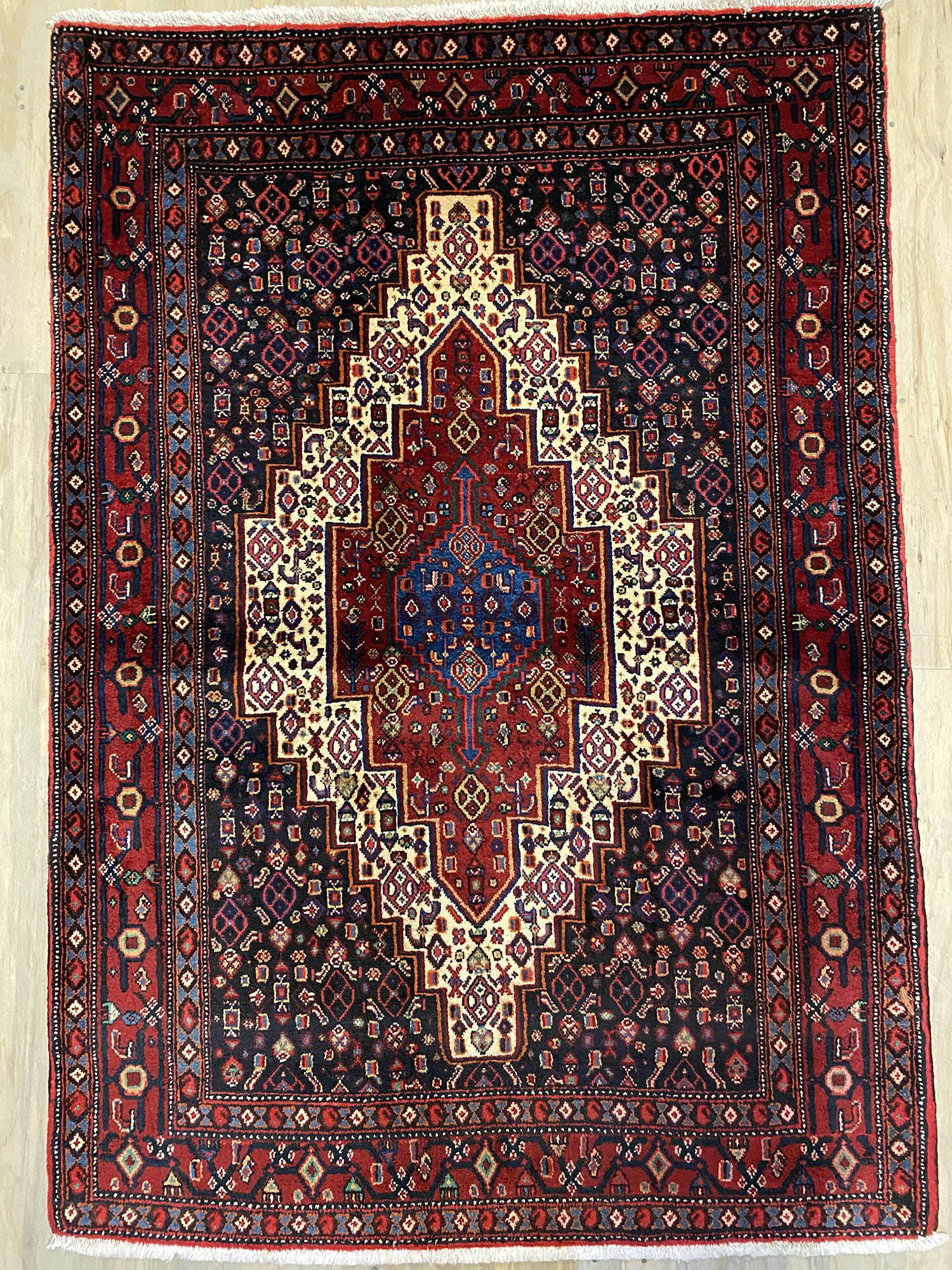 1.7x1.2M Kurdish Senneh Bijar Rug