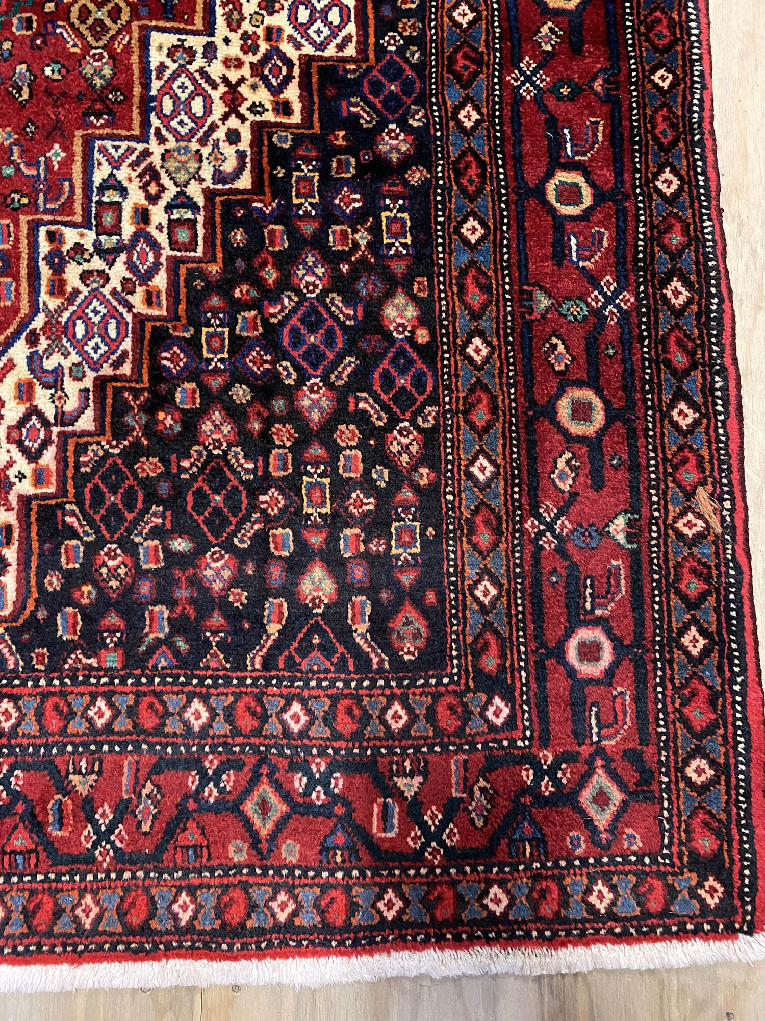 1.7x1.2M Kurdish Senneh Bijar Rug - Image 4