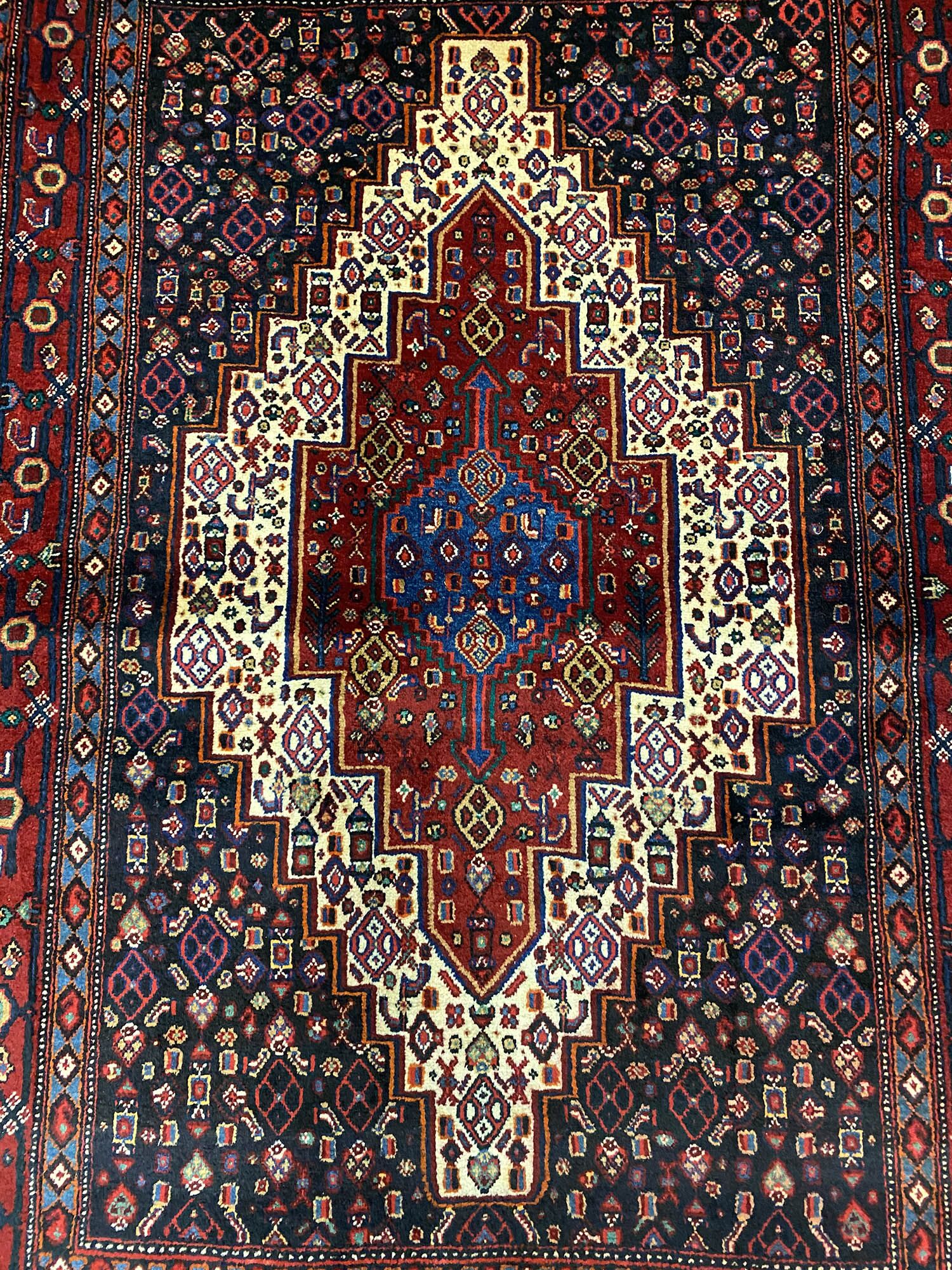 1.7x1.2M Kurdish Senneh Bijar Rug - Image 5