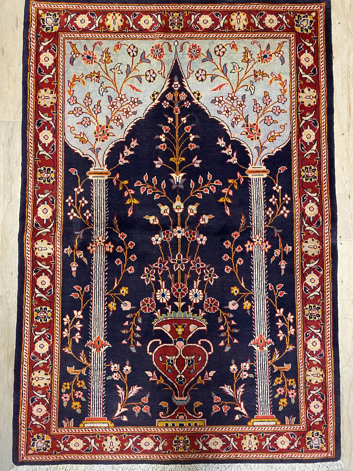 1.5x1.1M Tree Of Life Persian Rug - Image 2