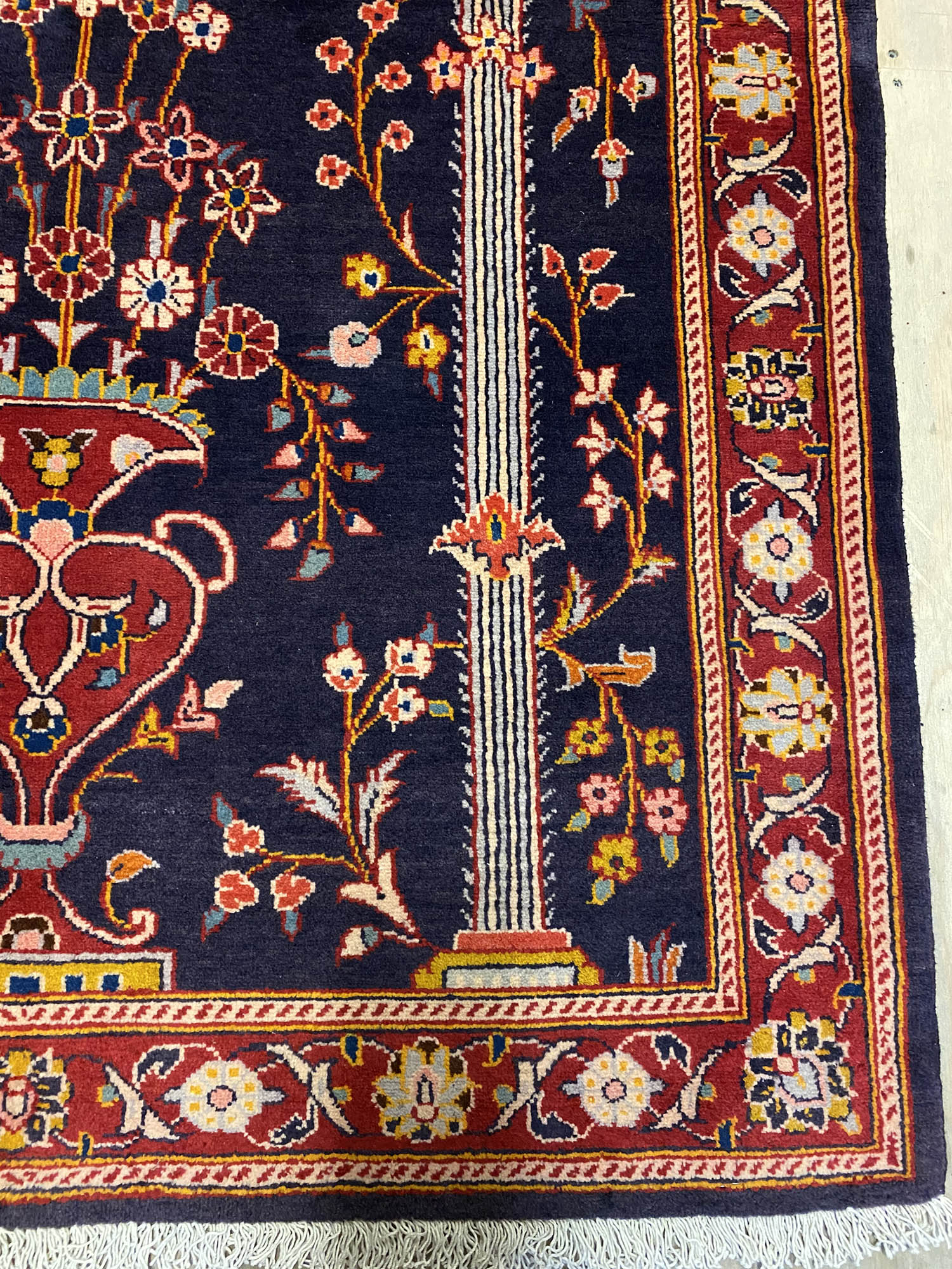 1.5x1.1M Tree Of Life Persian Rug - Image 3