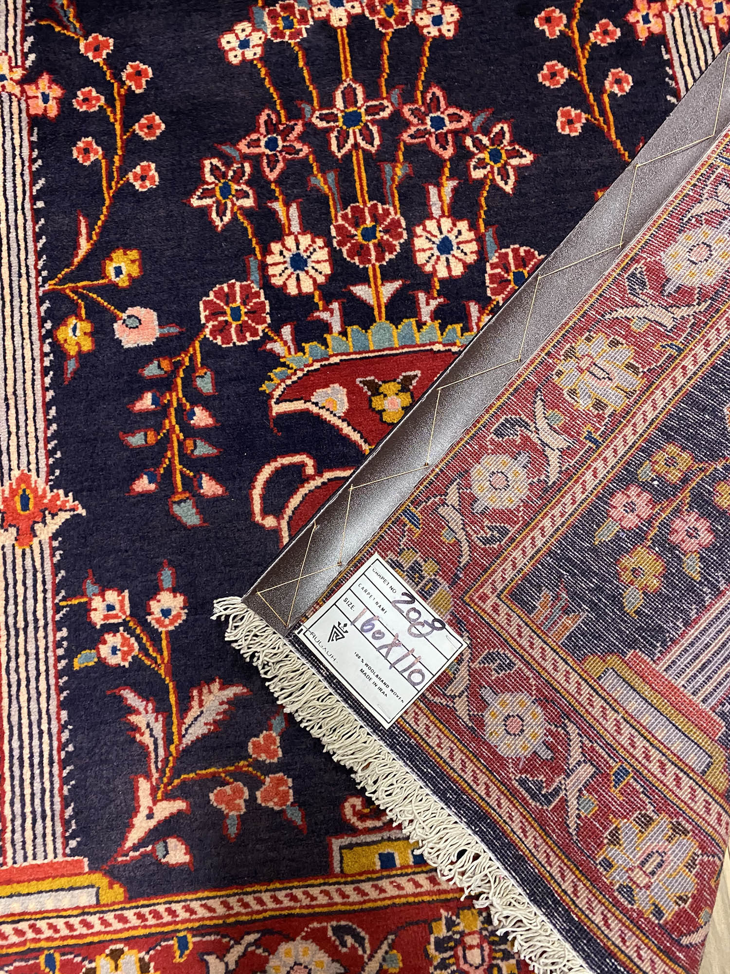 1.5x1.1M Tree Of Life Persian Rug - Image 5