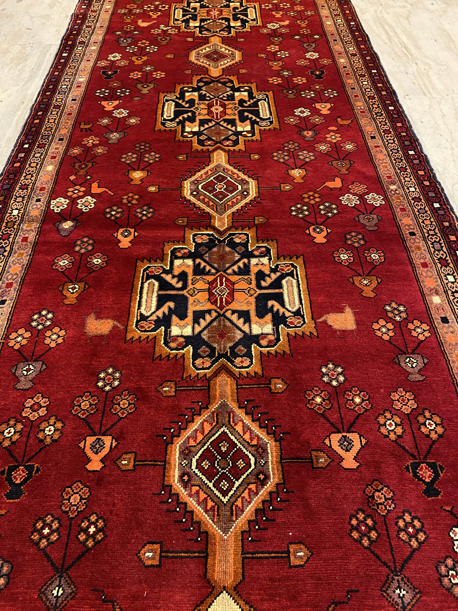 3m Persian Meshkin Runner - Image 4