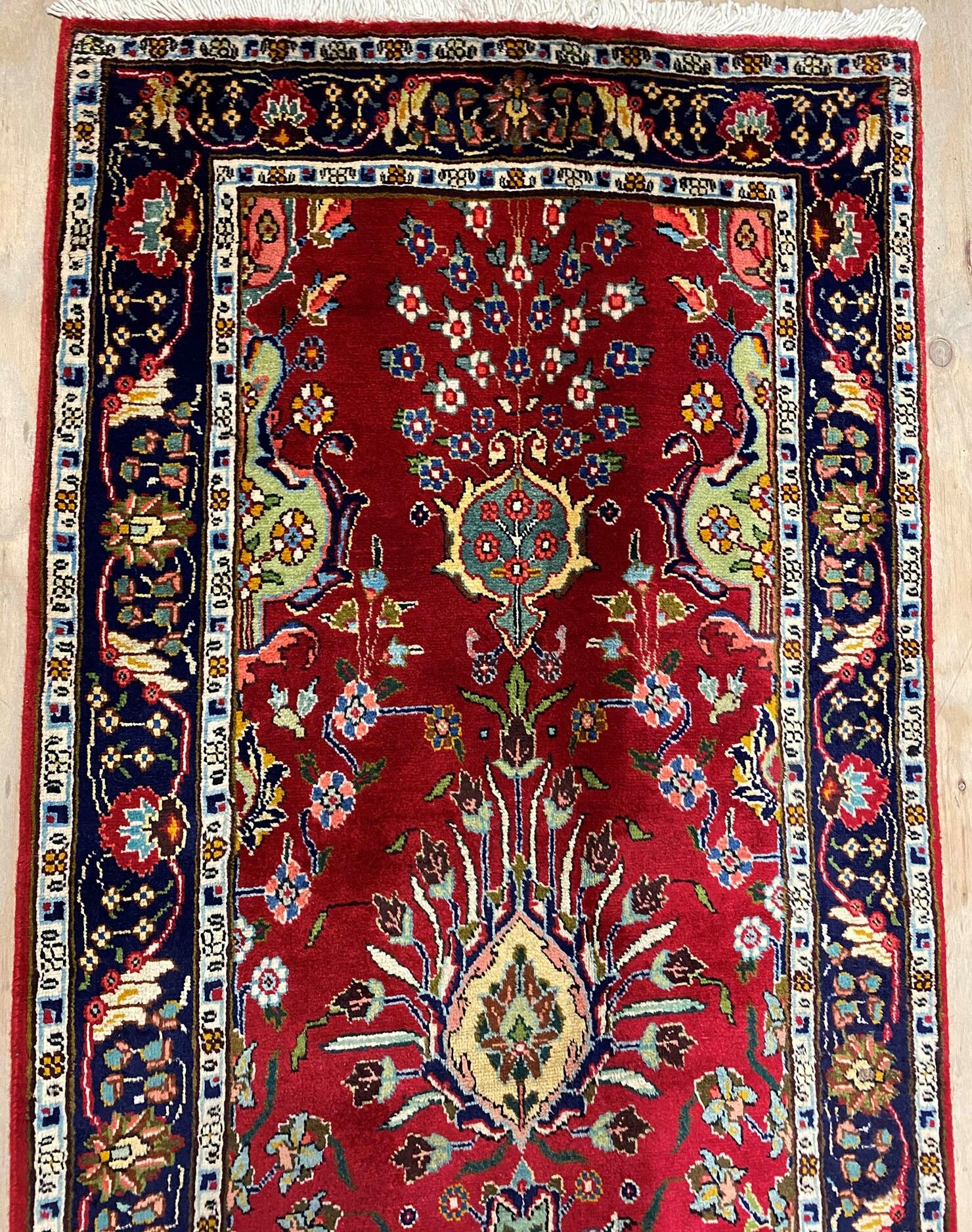 4.8M Vase Design Tabriz Persian Runner - Image 8