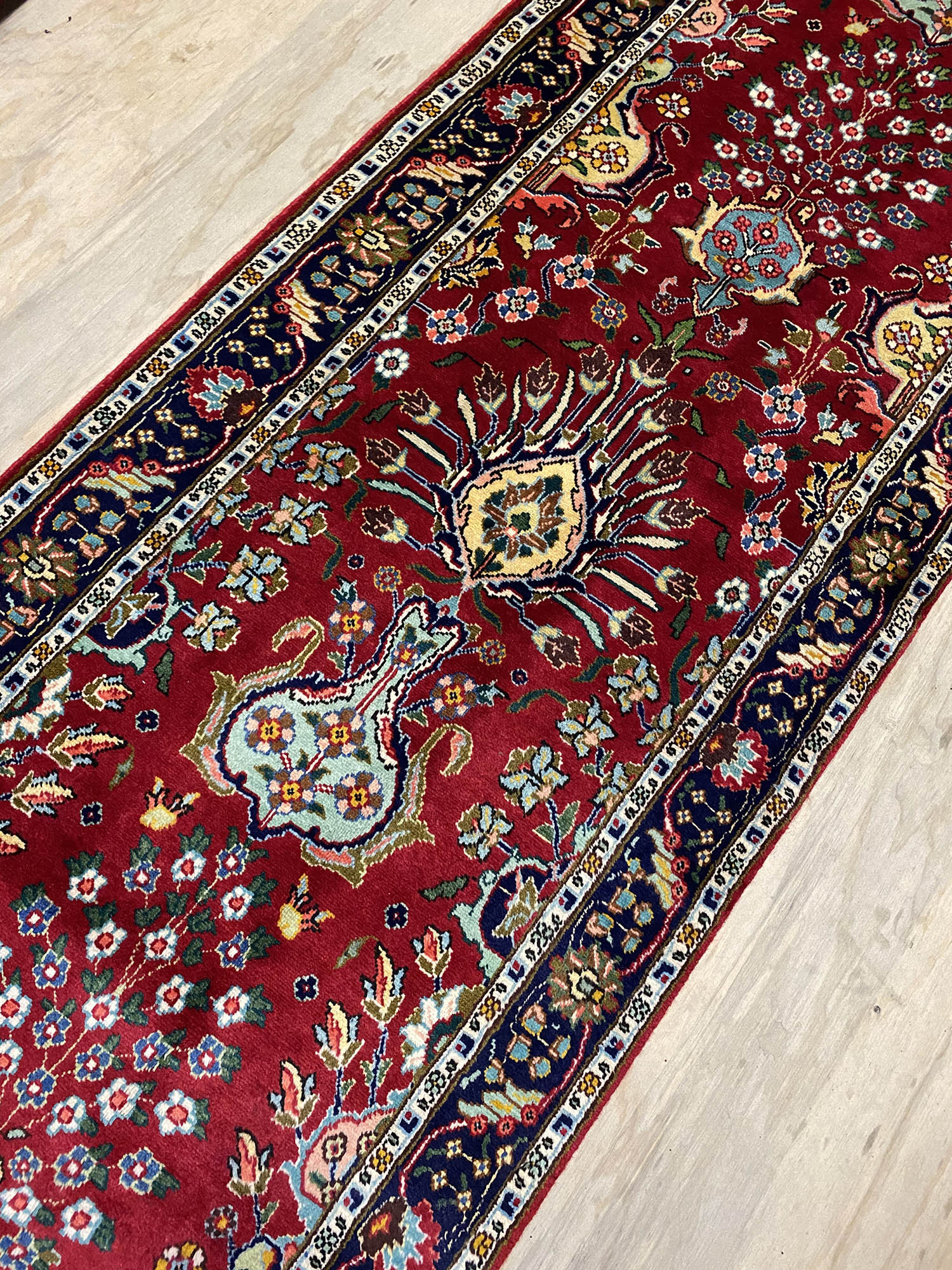 4.8M Vase Design Tabriz Persian Runner - Image 5