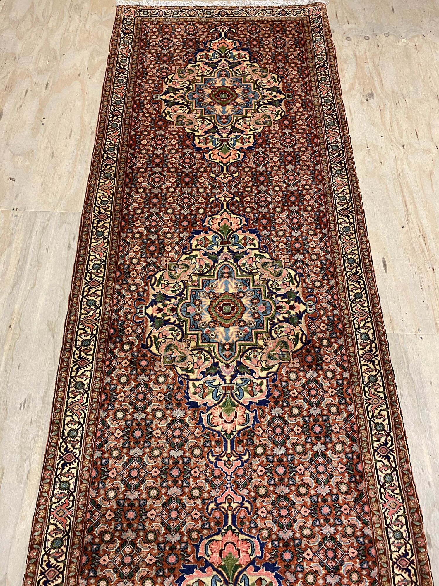4M Senneh Bijar Persian Runner