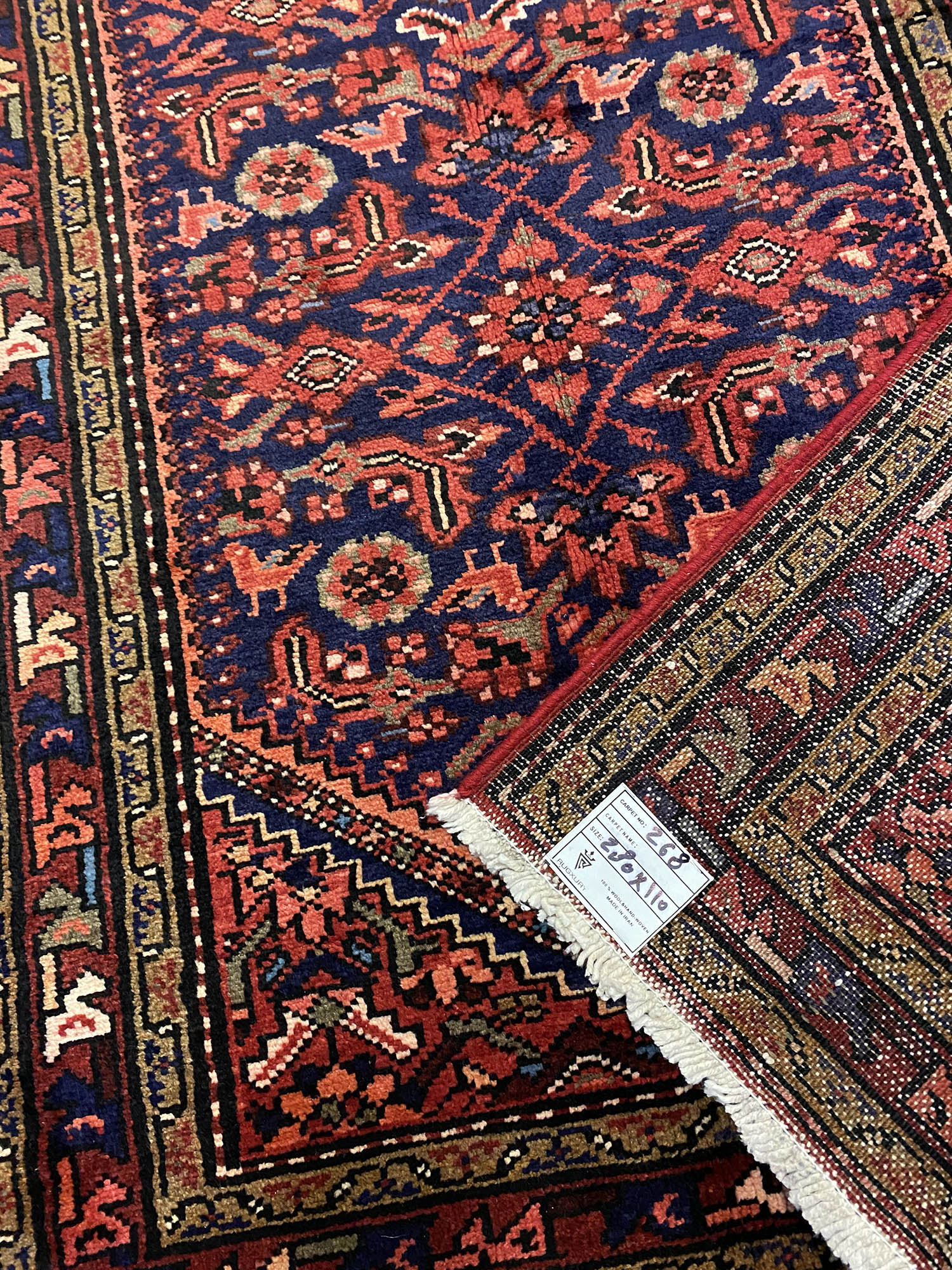 3M Antique Hamedan Persian Runner - Image 6