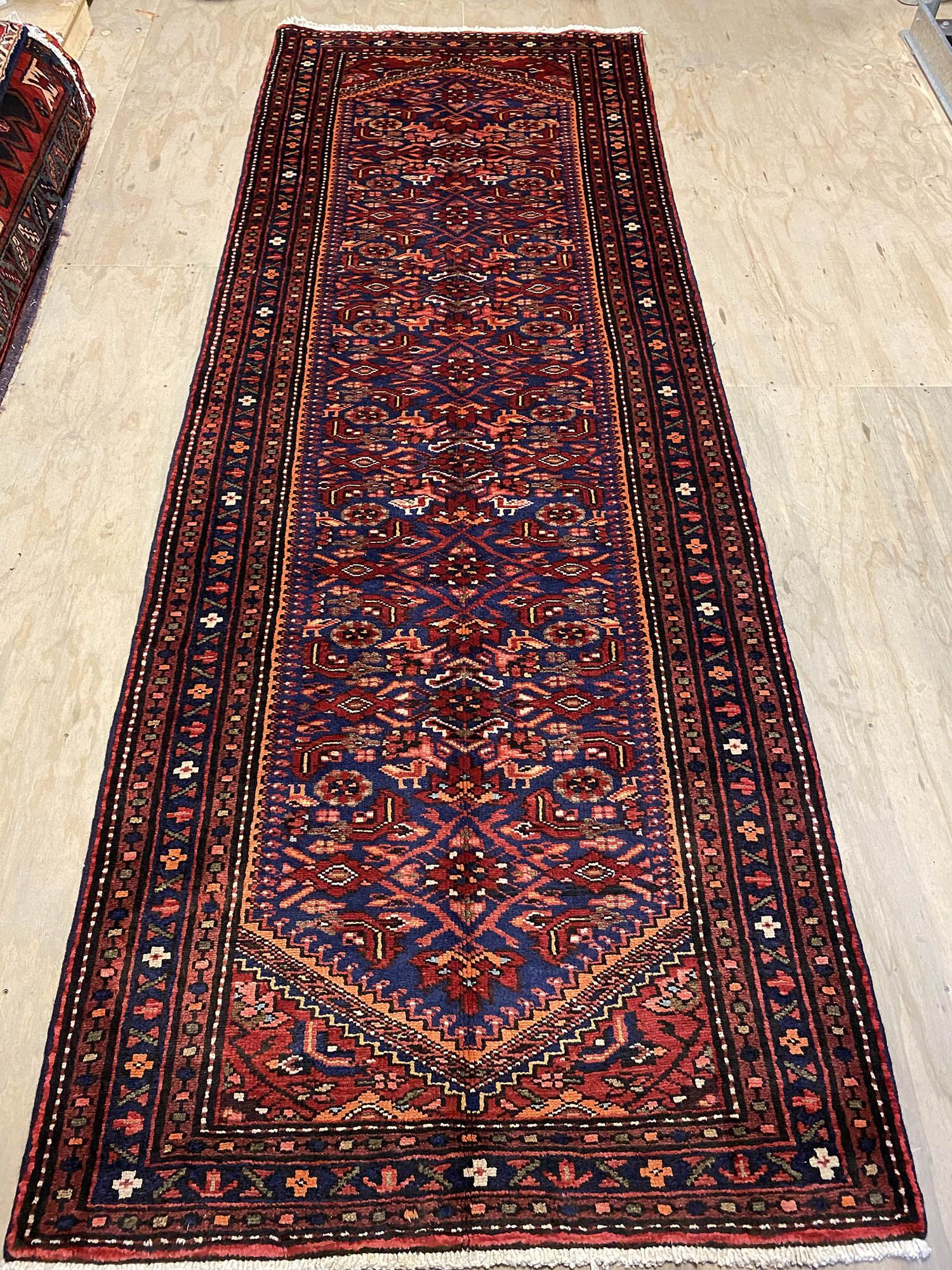 3M Antique Hamedan Persian Runner - Image 2
