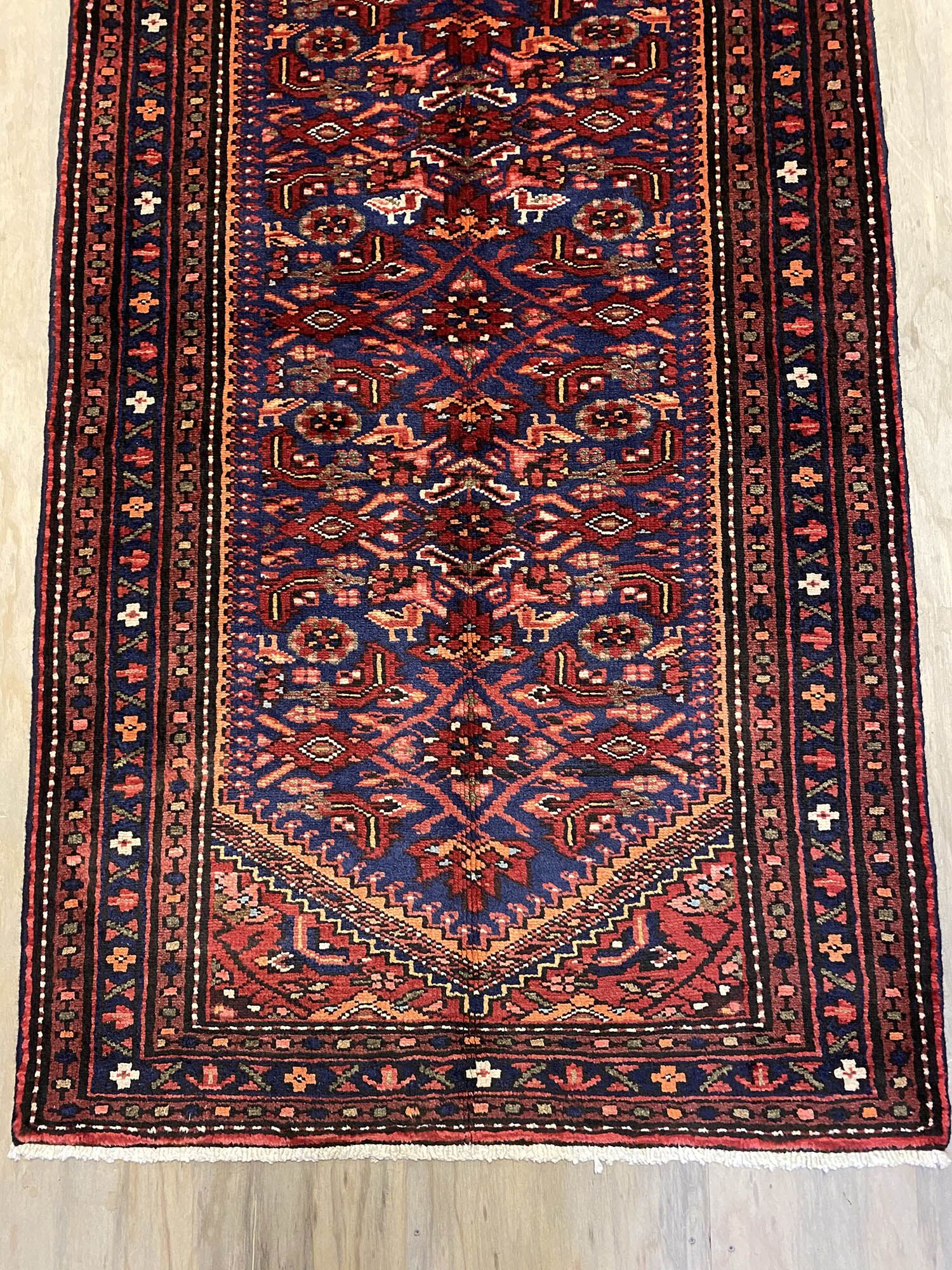 3M Antique Hamedan Persian Runner - Image 7