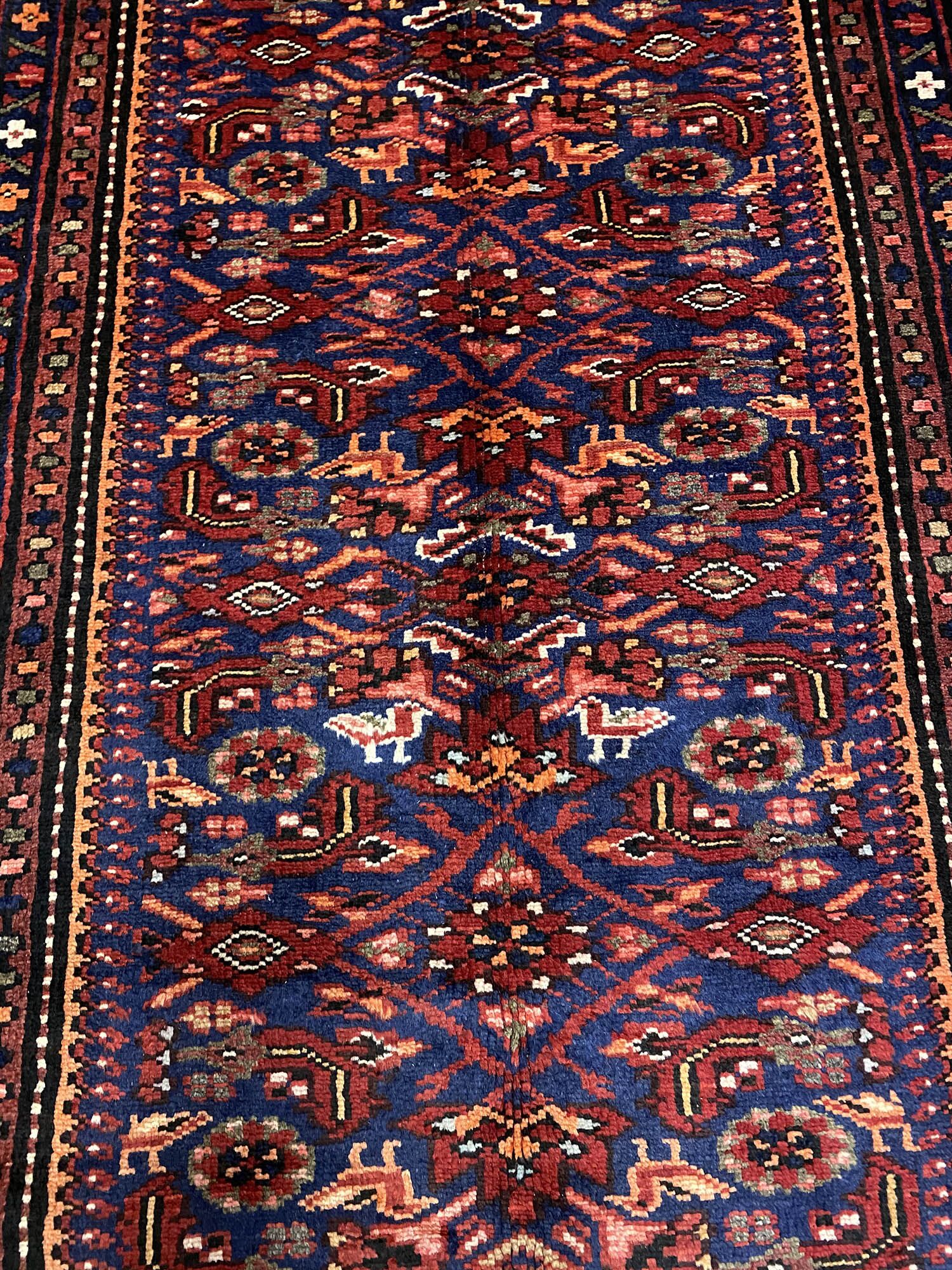 3M Antique Hamedan Persian Runner - Image 4