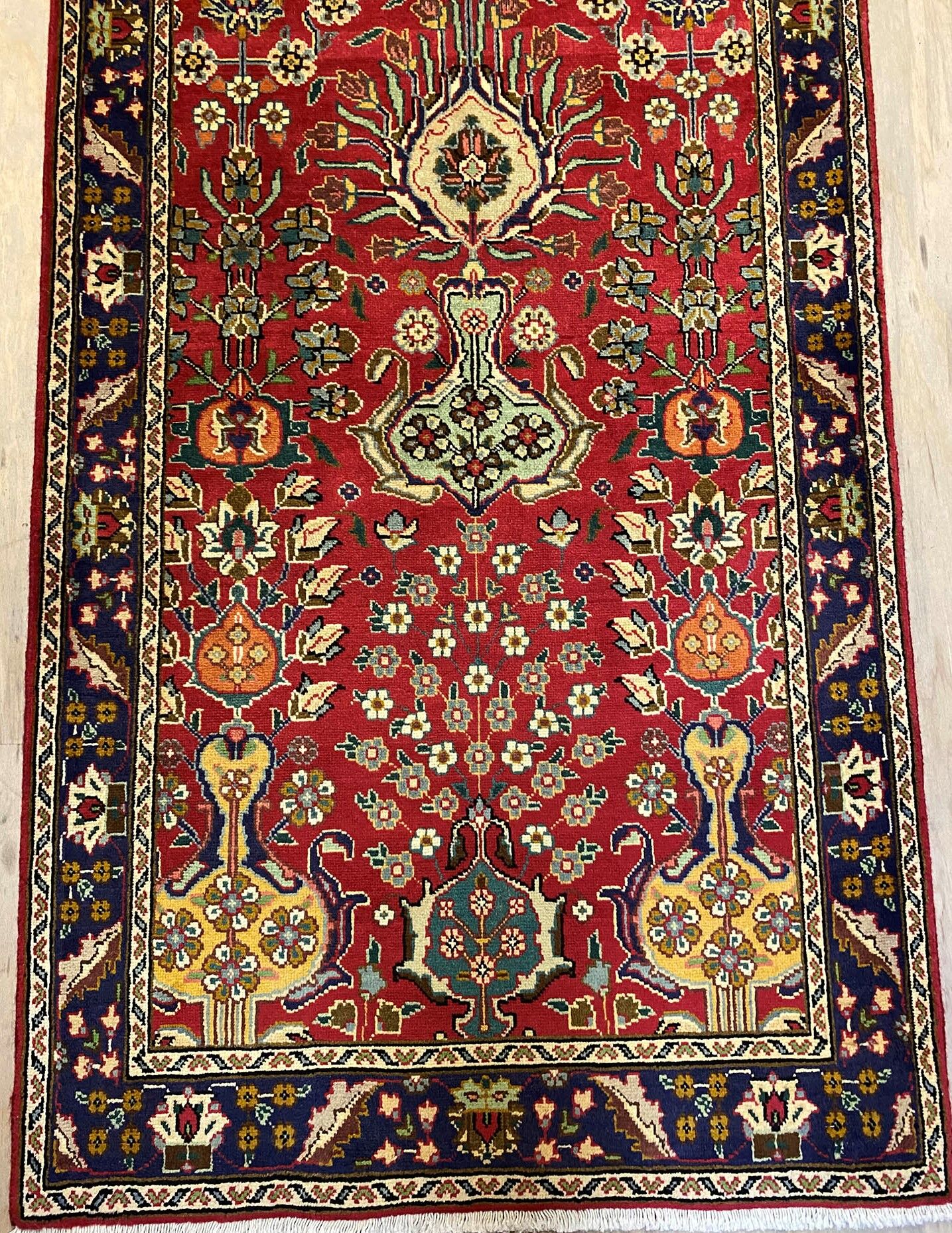 4M Vase Design Tabriz Persian Runner - Image 8