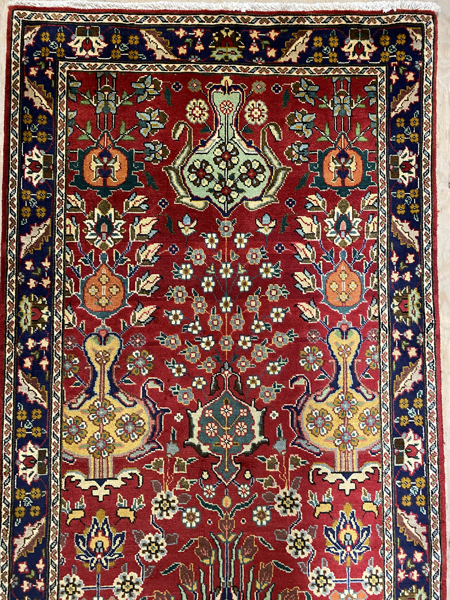 4M Vase Design Tabriz Persian Runner - Image 3
