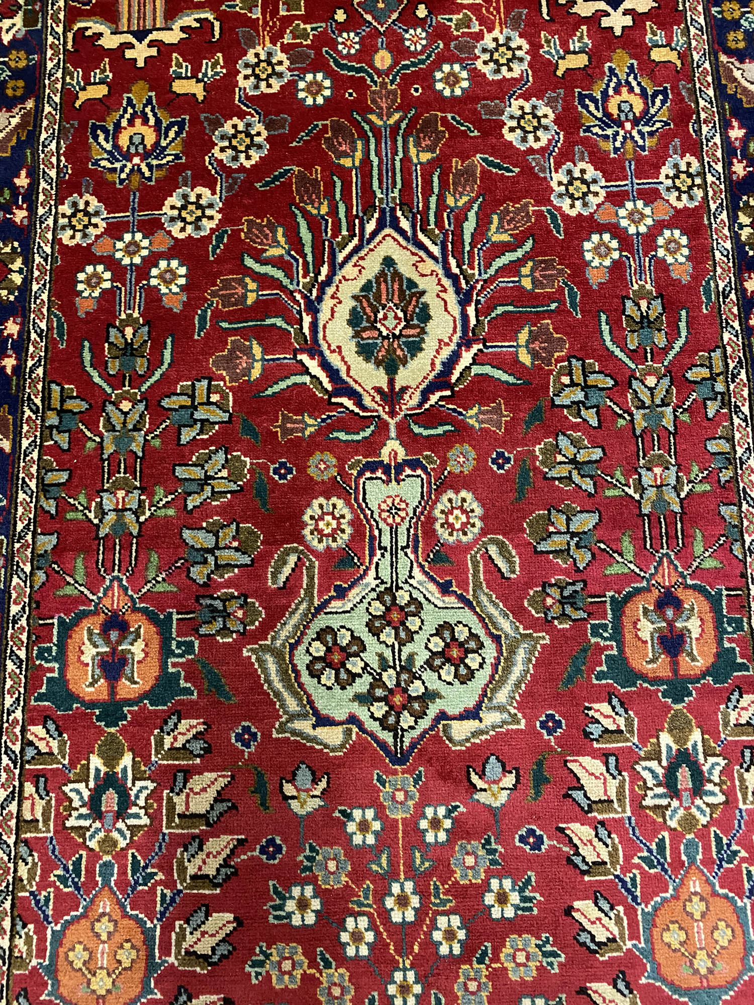 4M Vase Design Tabriz Persian Runner - Image 4