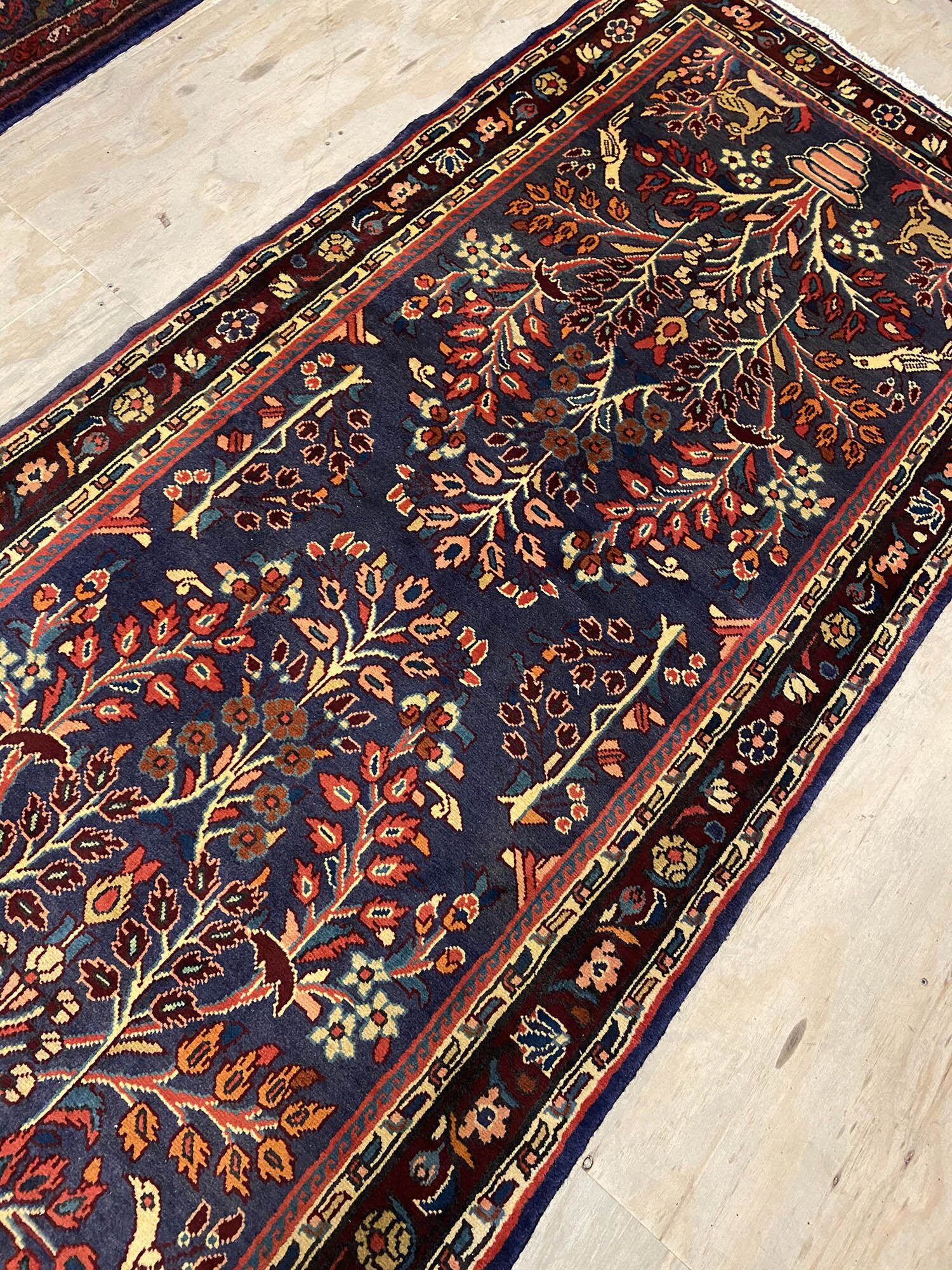 4M Long Tribal Handmade Hamedan Runner - Image 6