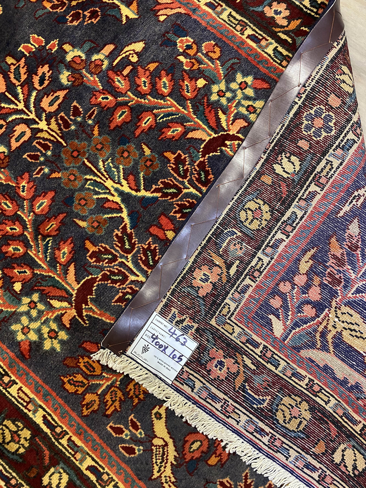 4M Long Tribal Handmade Hamedan Runner - Image 10