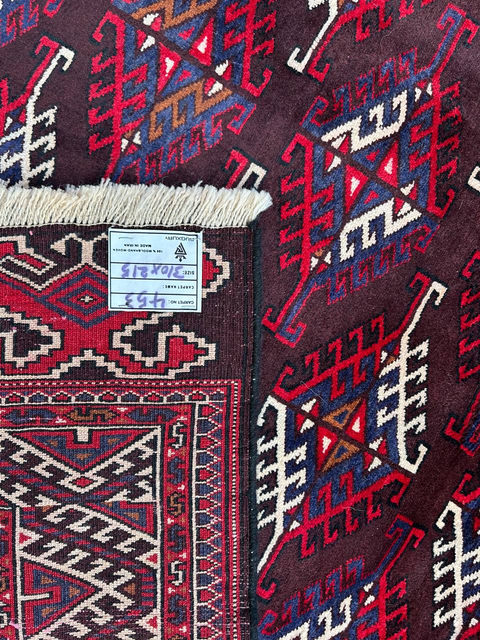 3.1x2.1M Tribal Persian Turkoman Rug - Image 9