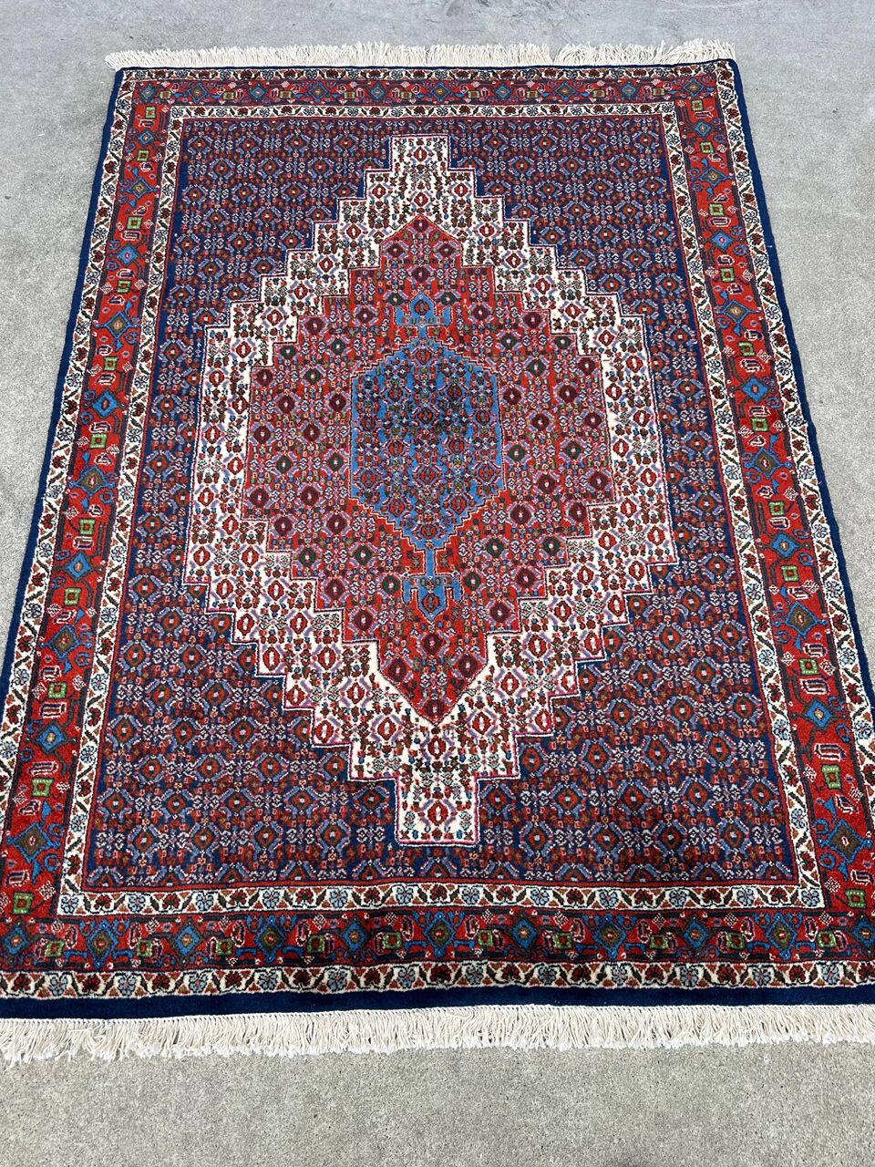 1.6x1M Kurdish Senneh Bijar Rug - Image 2