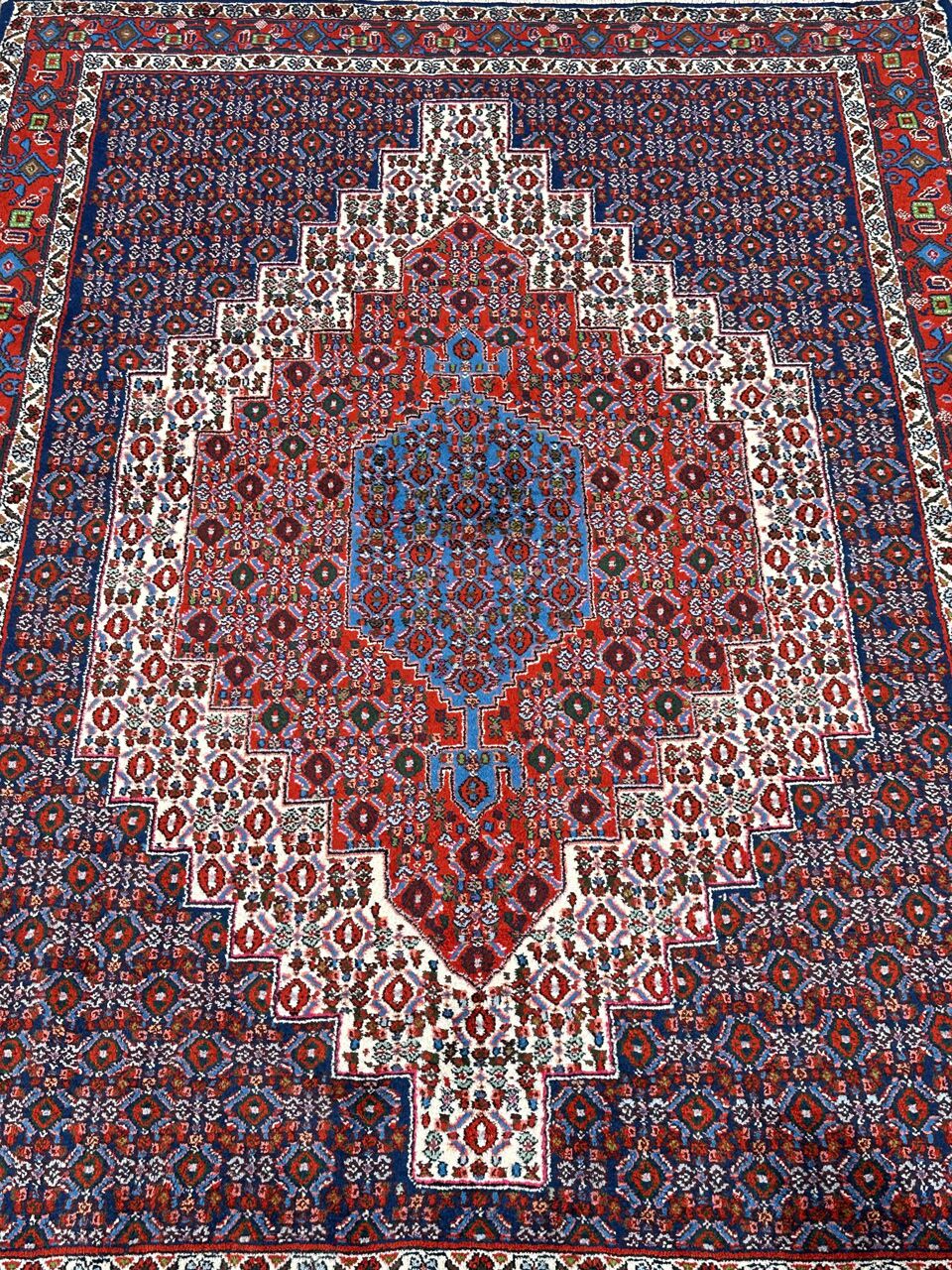 1.6x1M Kurdish Senneh Bijar Rug