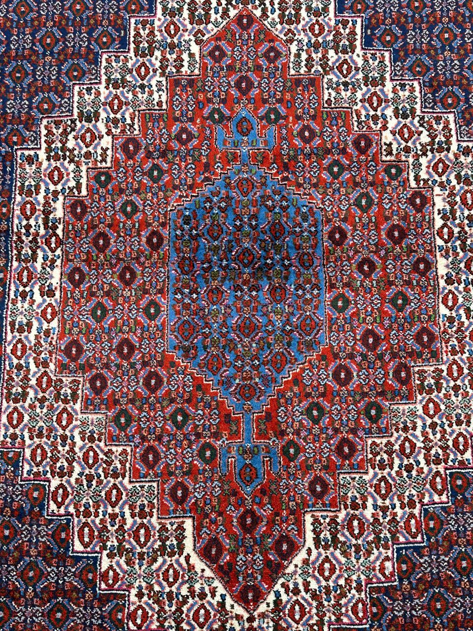1.6x1M Kurdish Senneh Bijar Rug - Image 3