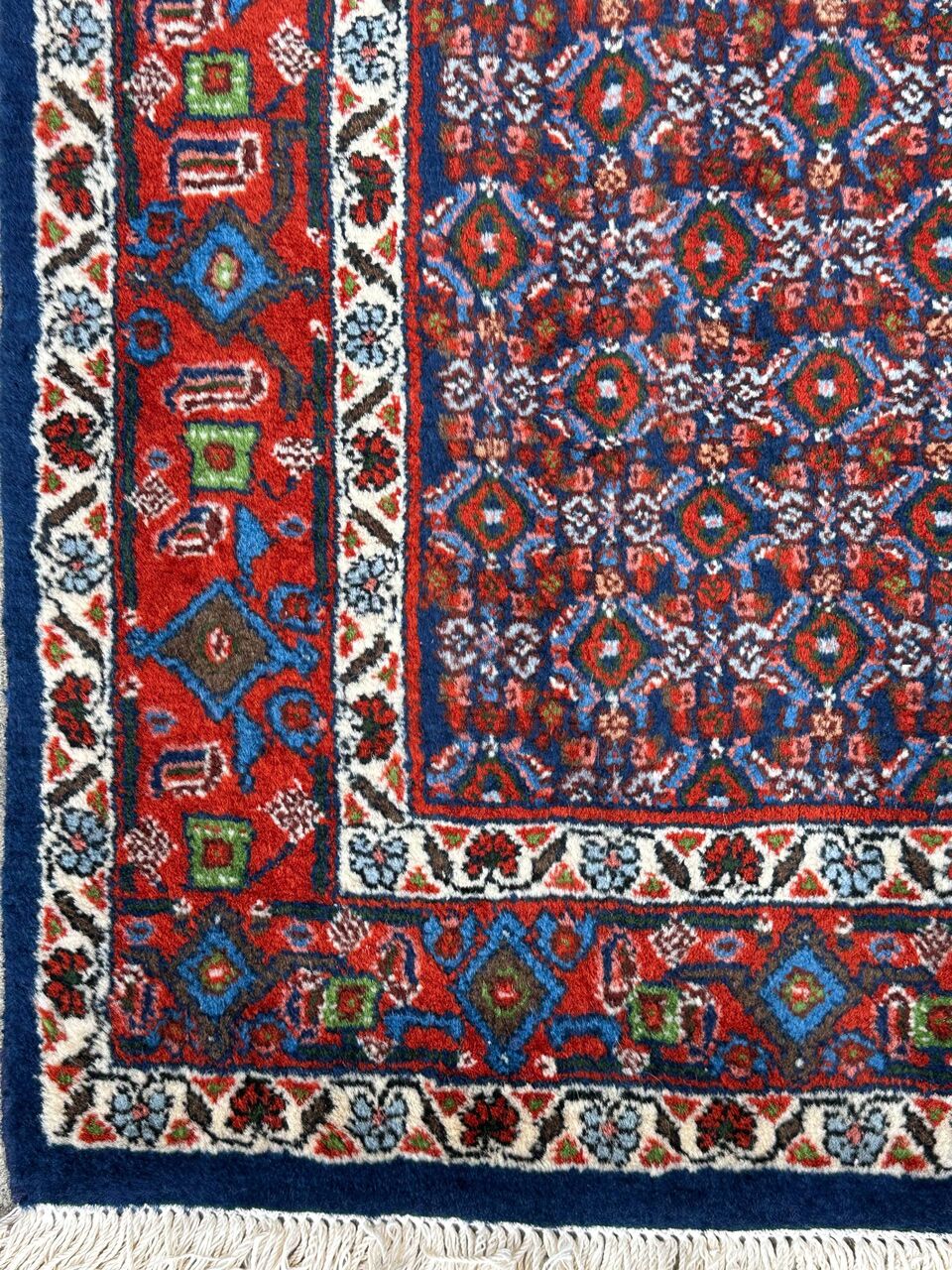 1.6x1M Kurdish Senneh Bijar Rug - Image 7
