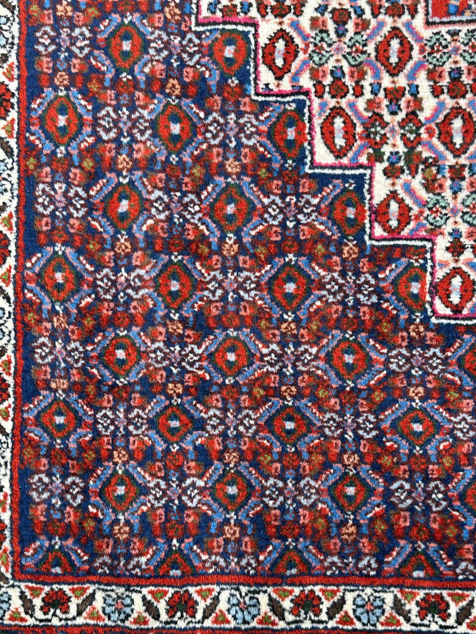 1.6x1M Kurdish Senneh Bijar Rug - Image 8
