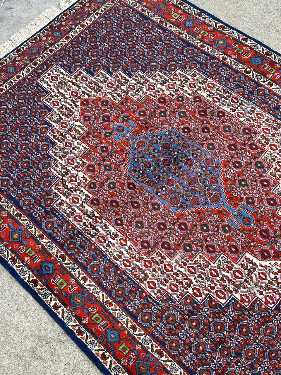 1.6x1M Kurdish Senneh Bijar Rug - Image 6