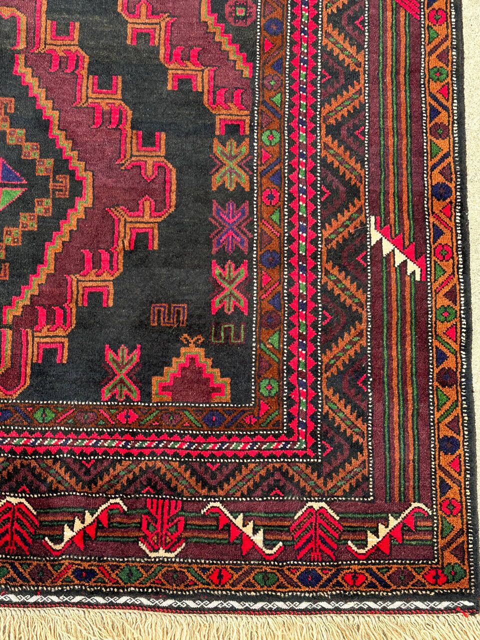 2.1x1.2M Persian Balouchi Rug - Image 6