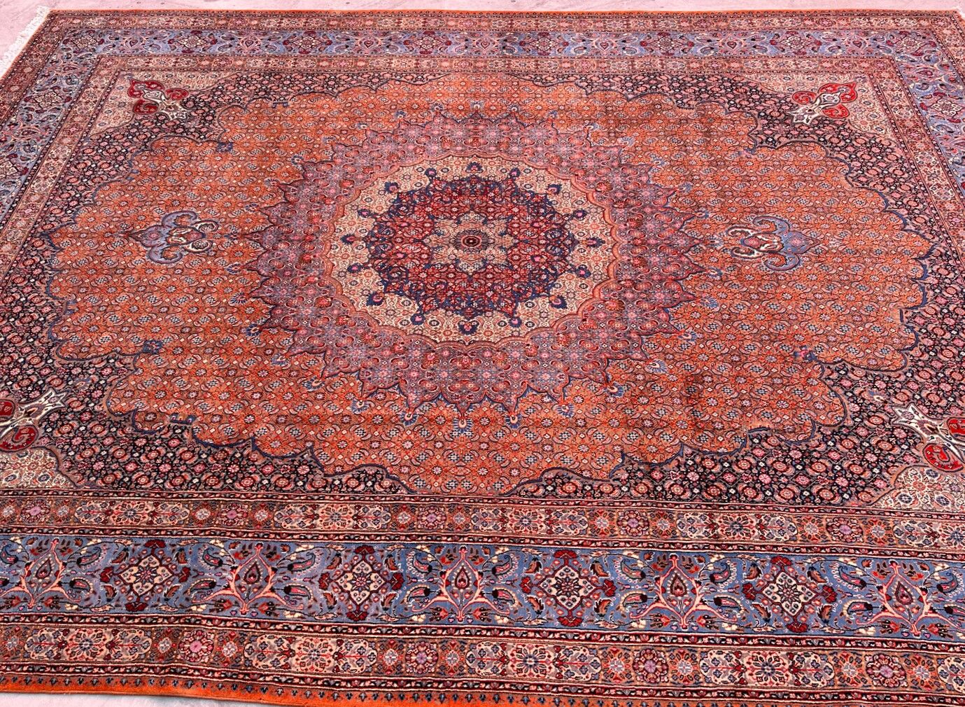 4.2x3.1M Signed Super Fine Mood Persian Rug (60 Raj) - Image 8