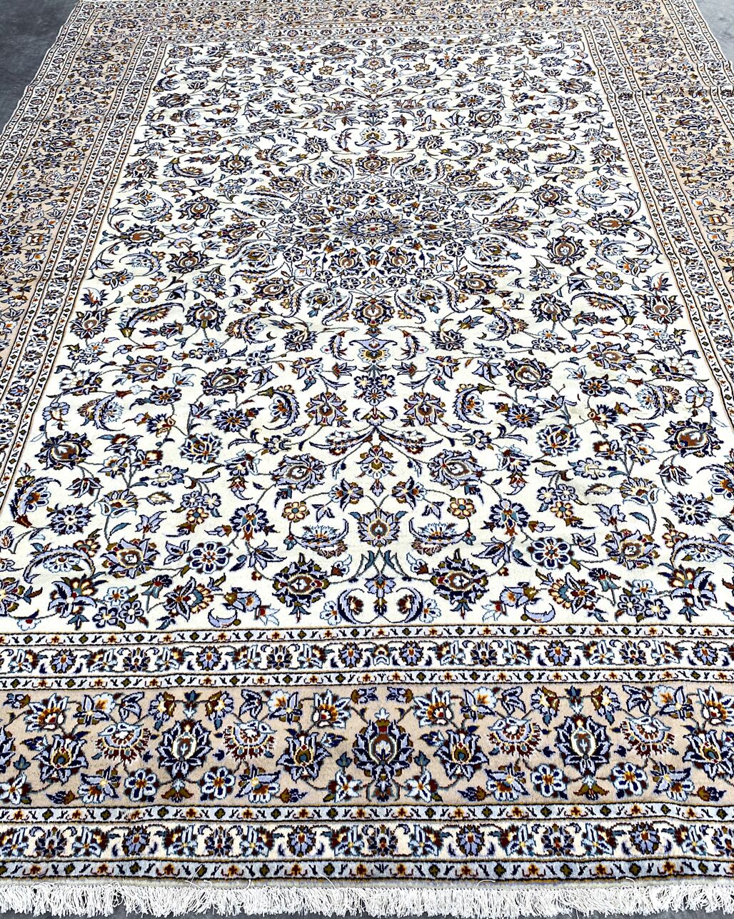4x3M Royal Beige Persian Kashan Rug - Image 5