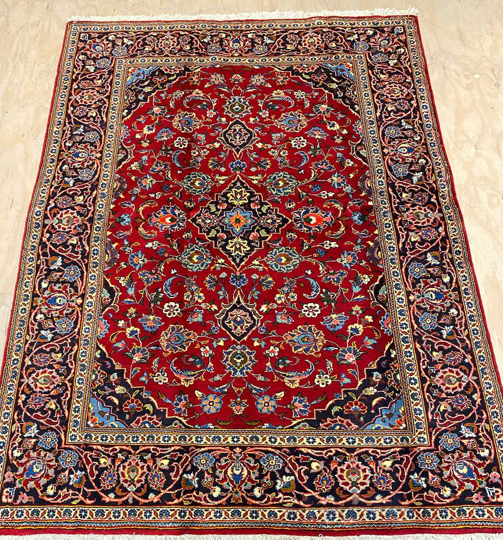 2x1.5M Fine Persian Kashan Rug - Image 2