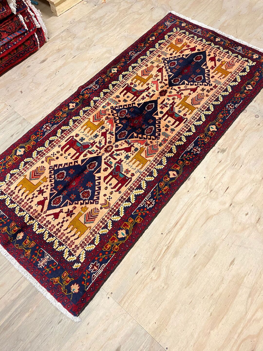 2x1M Pictorial Hamedan Persian Runner - Image 5