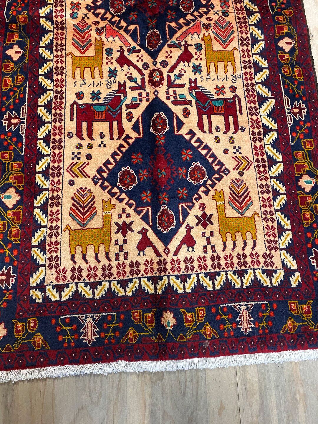2x1M Pictorial Hamedan Persian Runner - Image 3