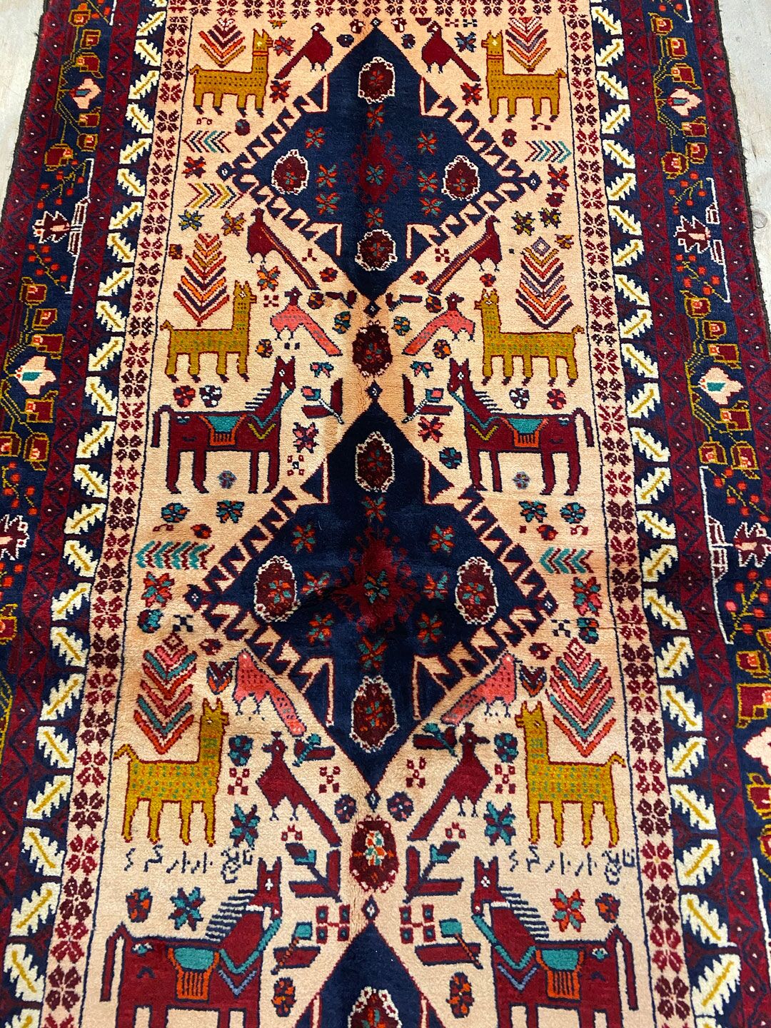 2x1M Pictorial Hamedan Persian Runner