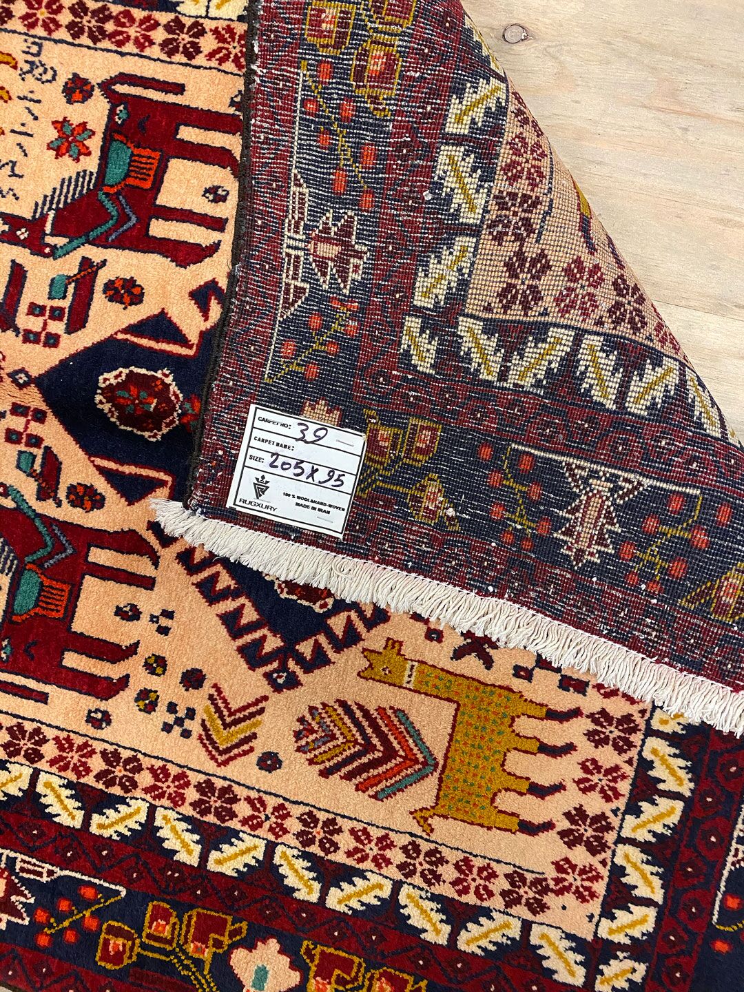 2x1M Pictorial Hamedan Persian Runner - Image 6