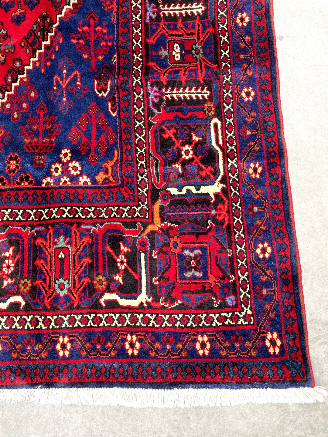 3.5x2.5M Geometric Design Joshaghan Persian Rug - Image 3