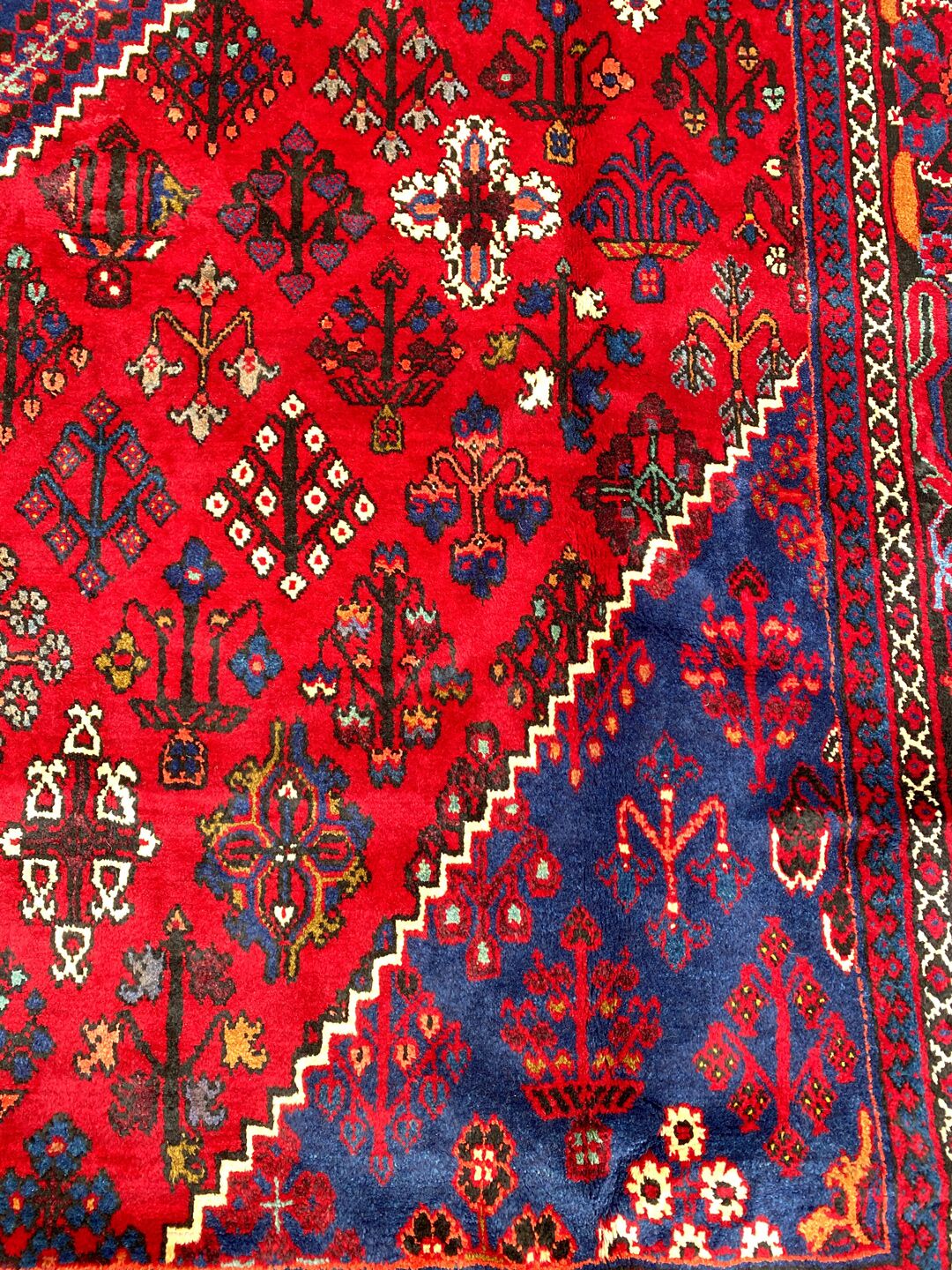 3.5x2.5M Geometric Design Joshaghan Persian Rug - Image 5
