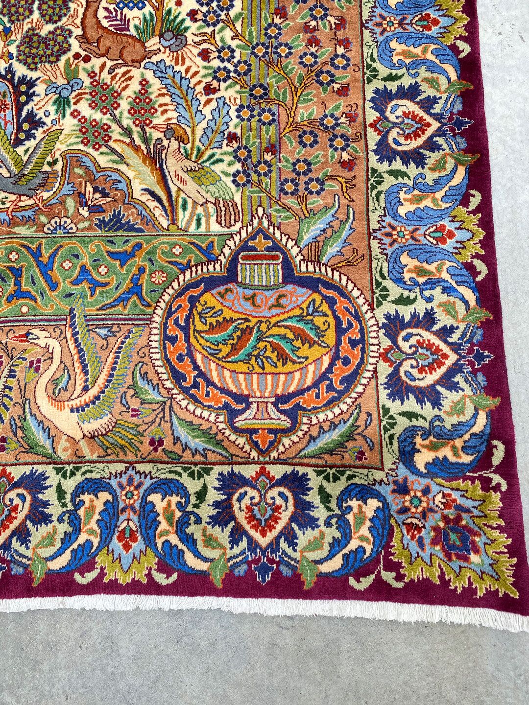Pictorial Garden Of Eden Kashmar Rug - Image 3