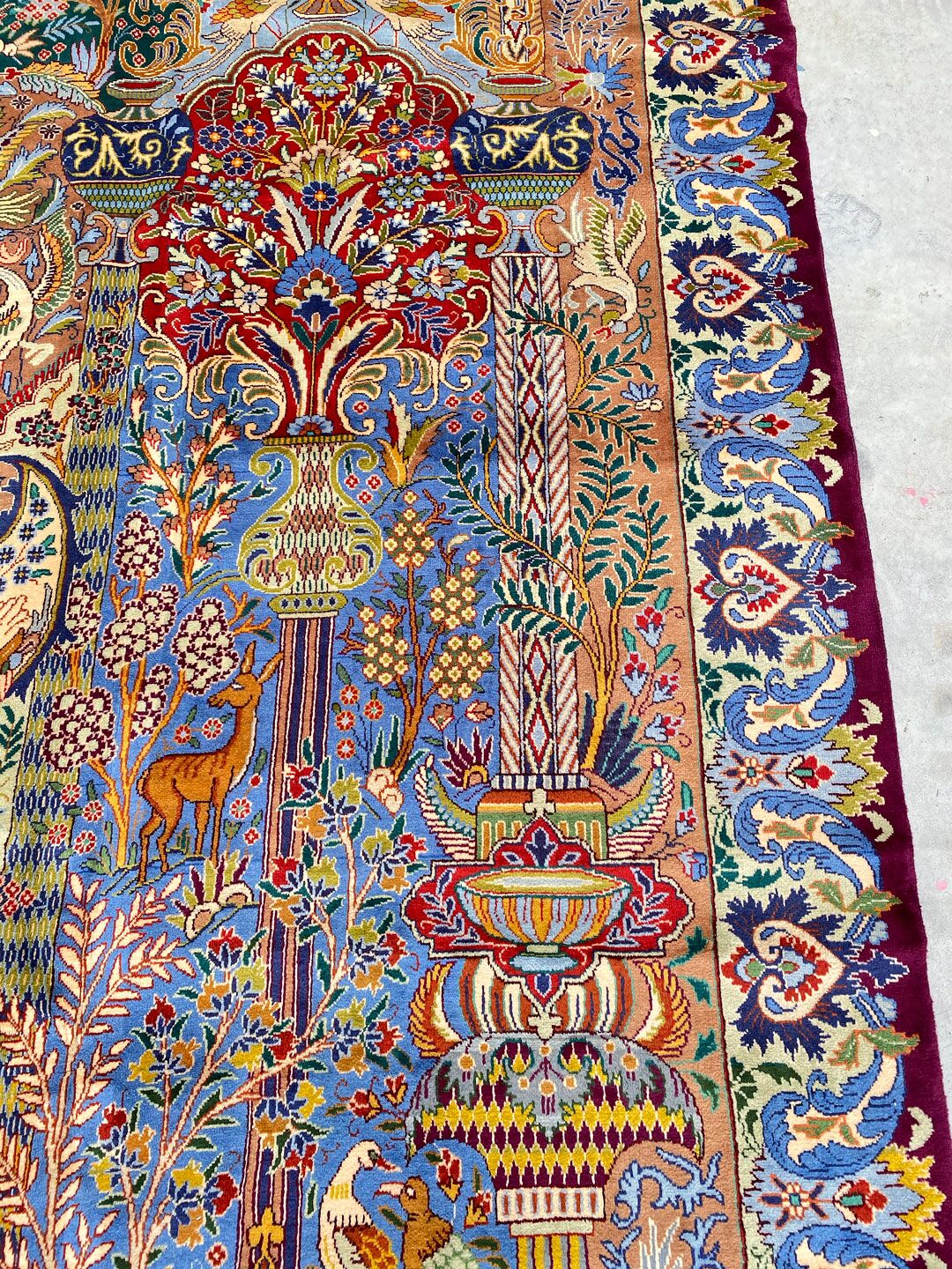 Pictorial Garden Of Eden Kashmar Rug - Image 8
