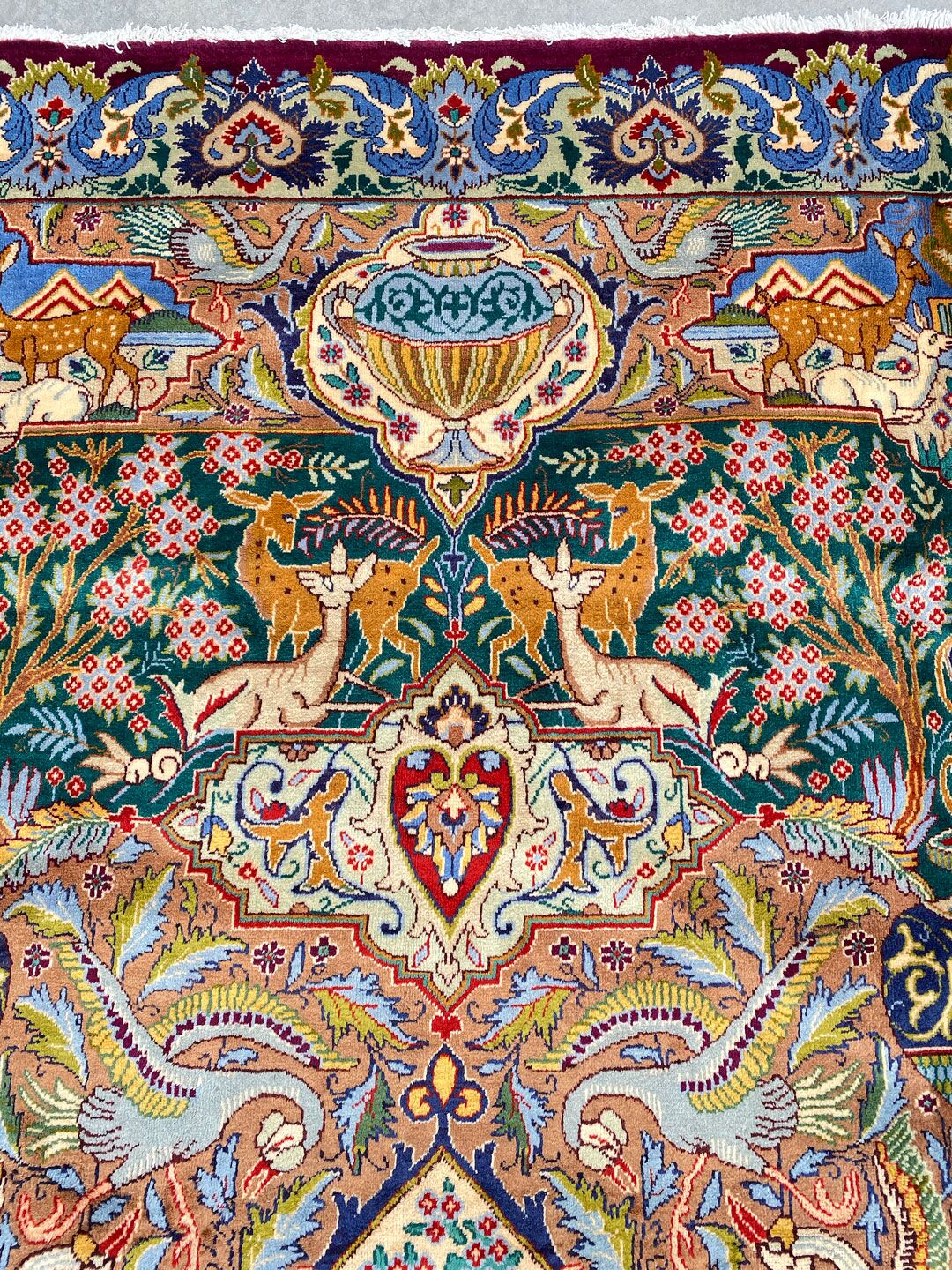 Pictorial Garden Of Eden Kashmar Rug - Image 6