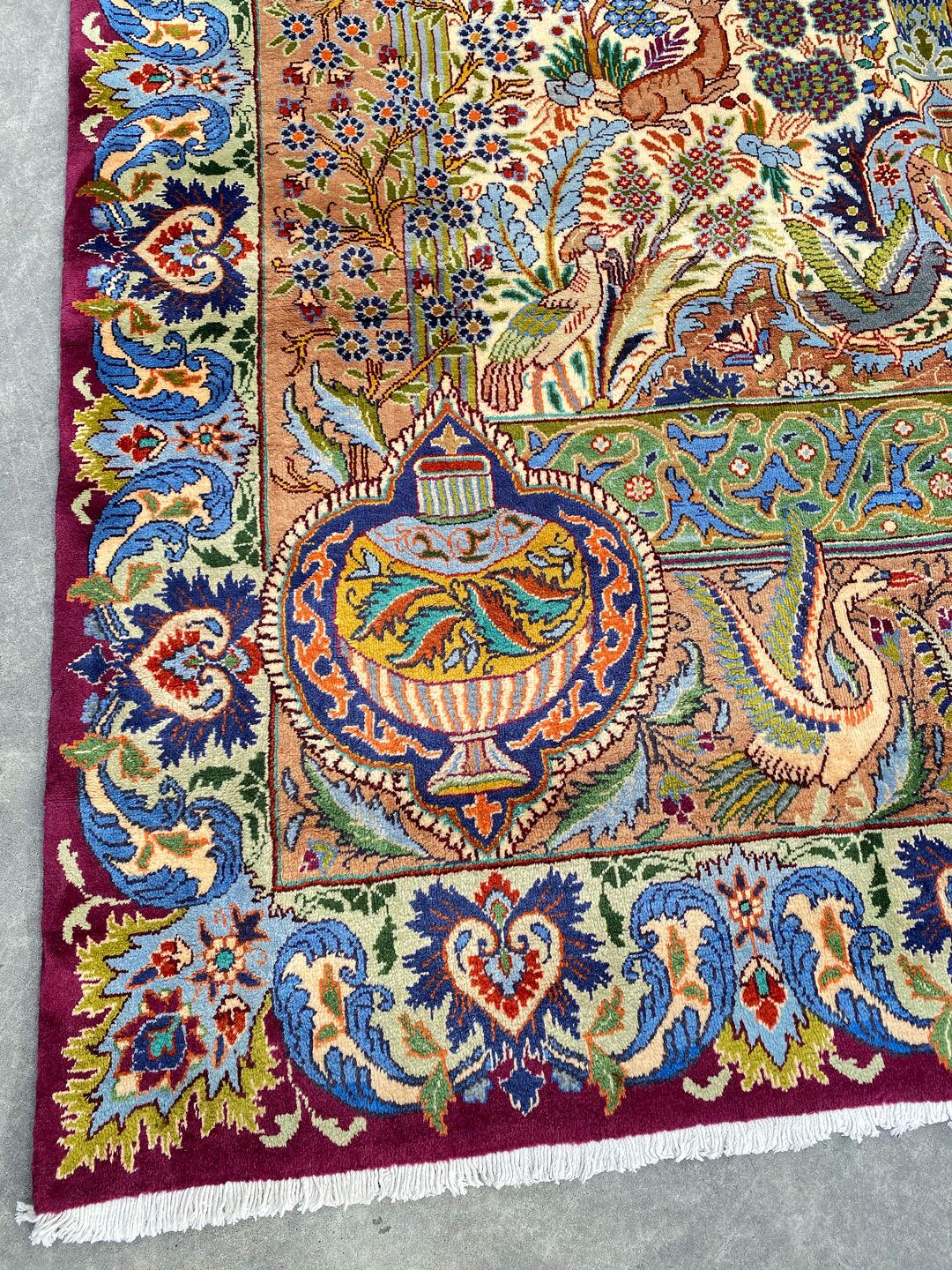 Pictorial Garden Of Eden Kashmar Rug - Image 5